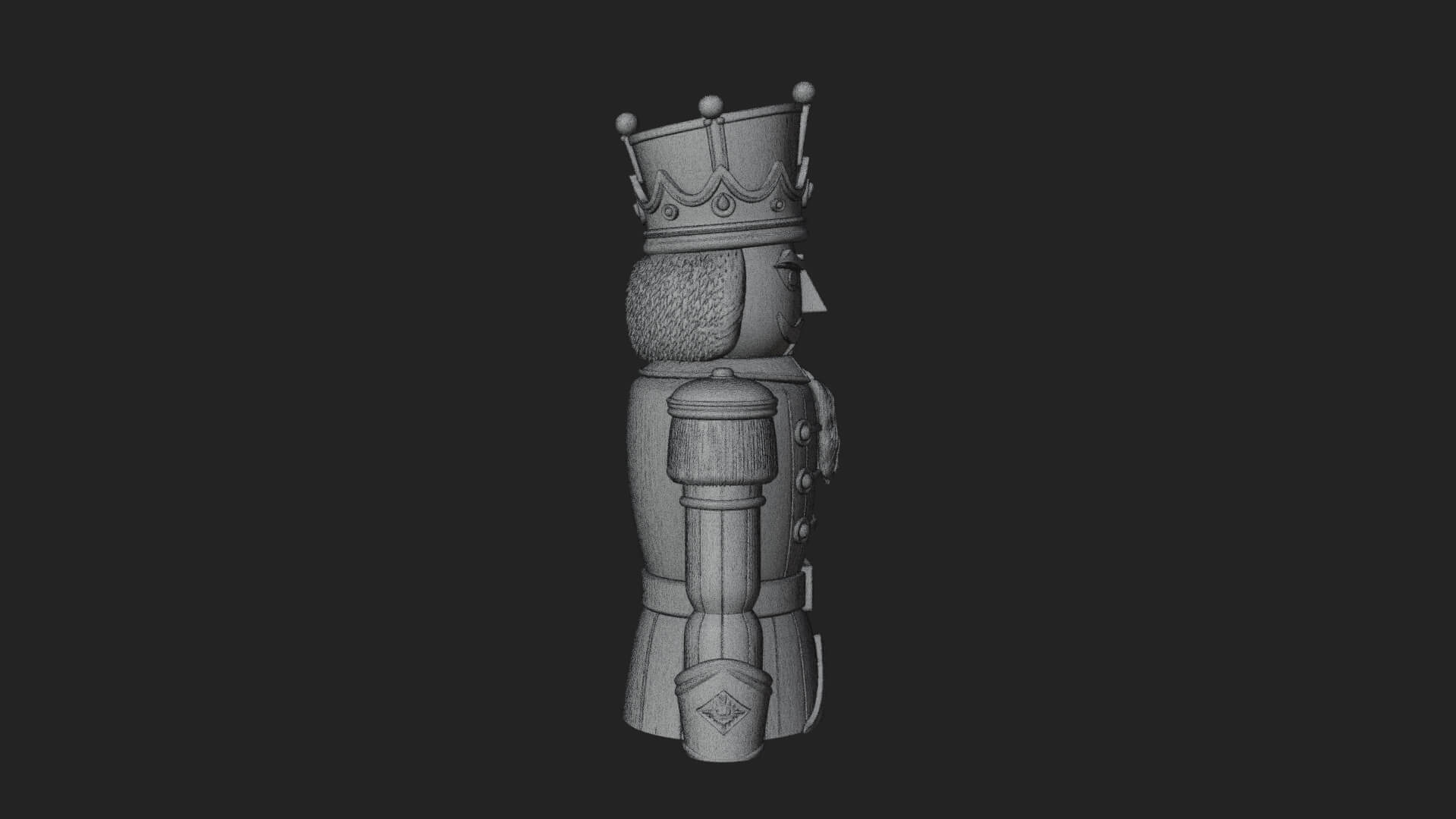 Nutcracker Soldier Statue Design 8 3D Print Model 3D Model