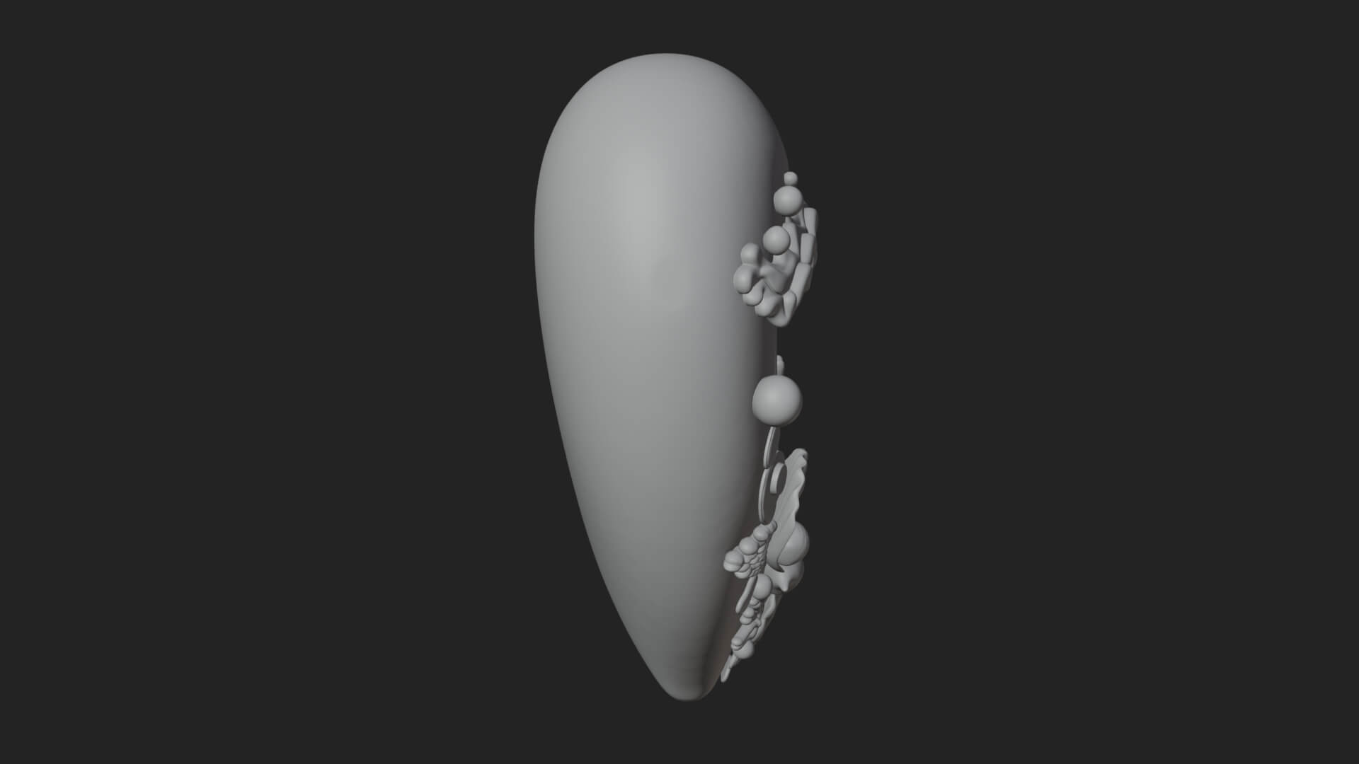 Ocean Wave Shell Heart Plaque Design 2 3D Print Model 3D Model