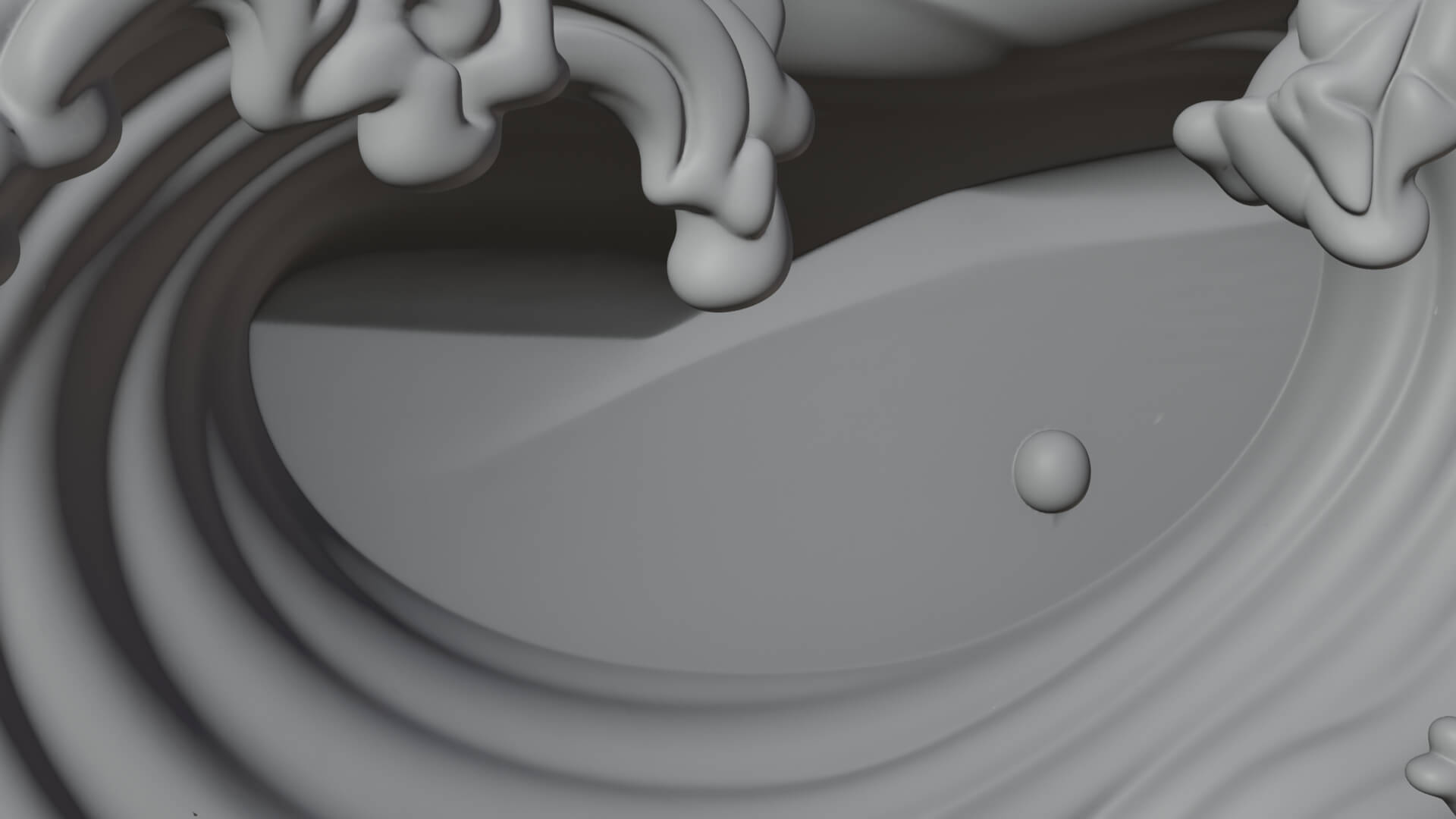 Ocean Wave Shell Heart Plaque Design 2 3D Print Model 3D Model
