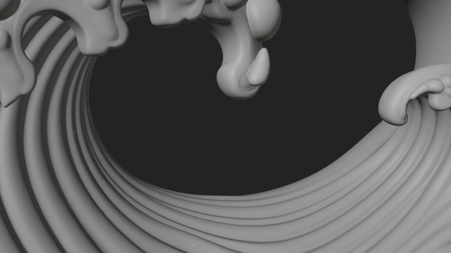 Ocean Wave Shell Heart Plaque Design 3 3D Print Model 3D Model