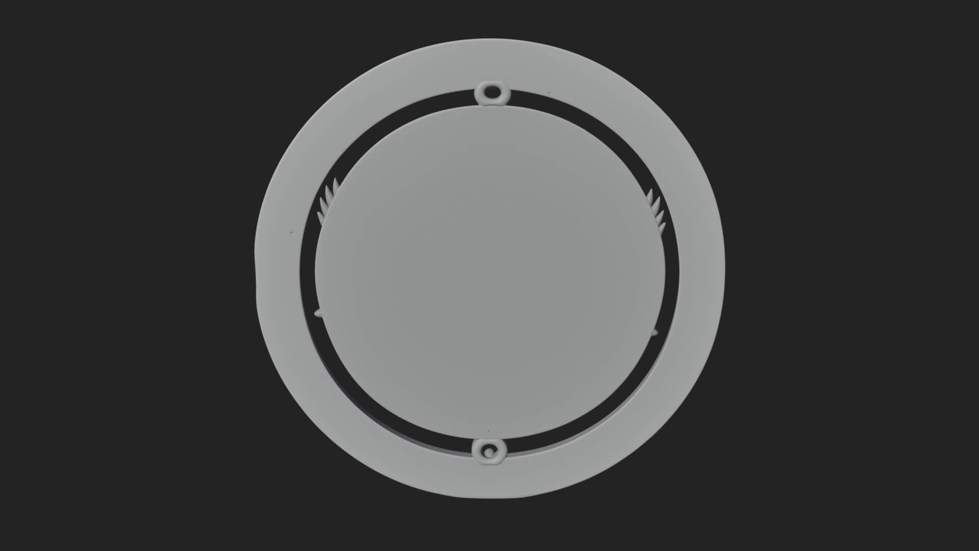 Odin with Ravens Oval Plaque Design 1 3D Print Model 3D Model