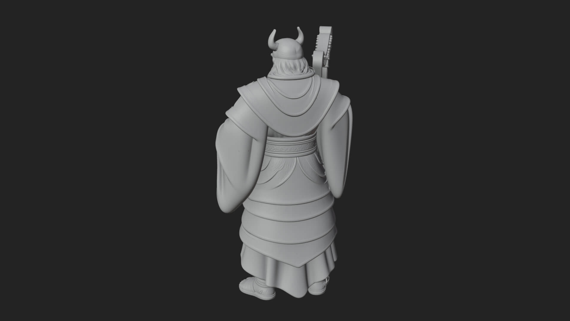 Odin with Spear Statue Design 10 3D Print Model 3D Model