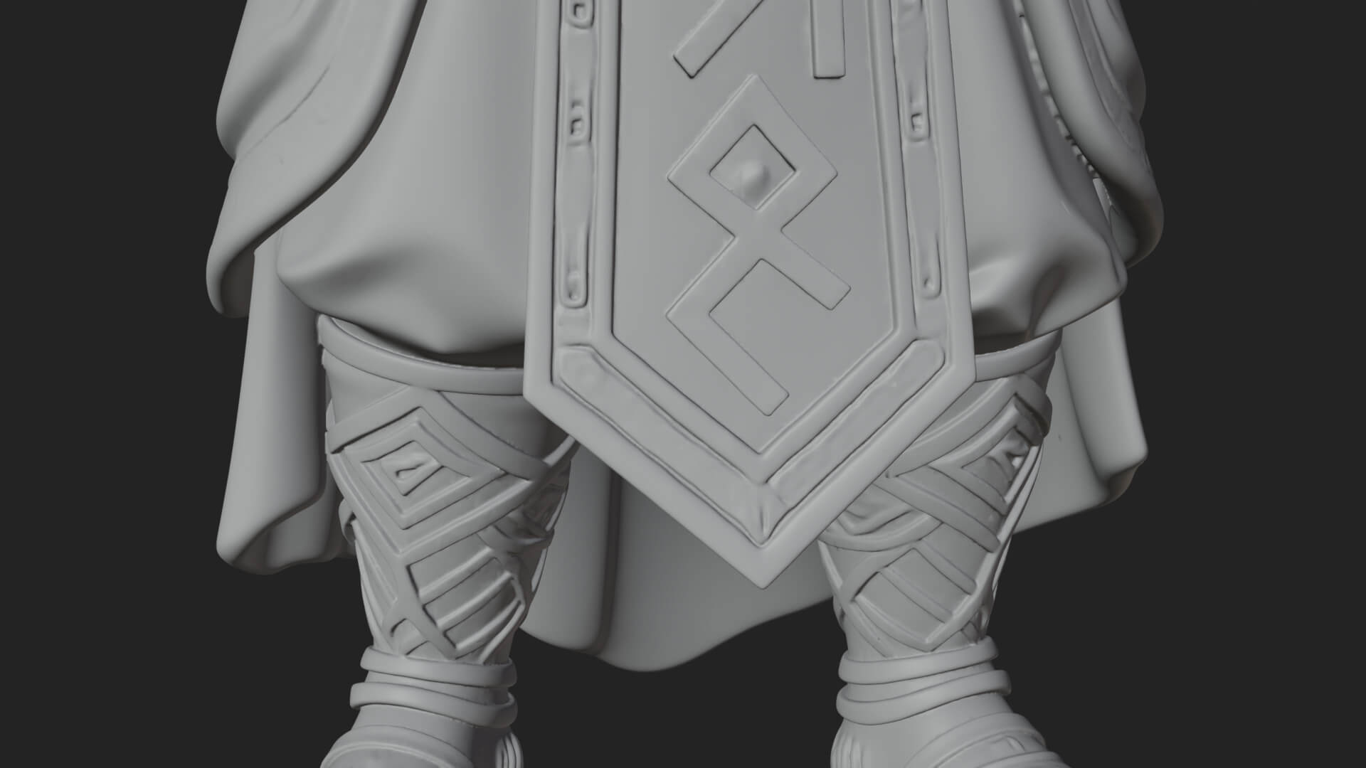 Odin with Spear Statue Design 10 3D Print Model 3D Model