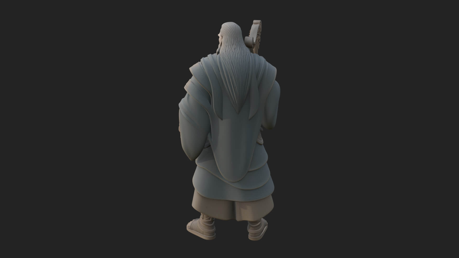Odin with Spear Statue Design 11 3D Print Model 3D Model