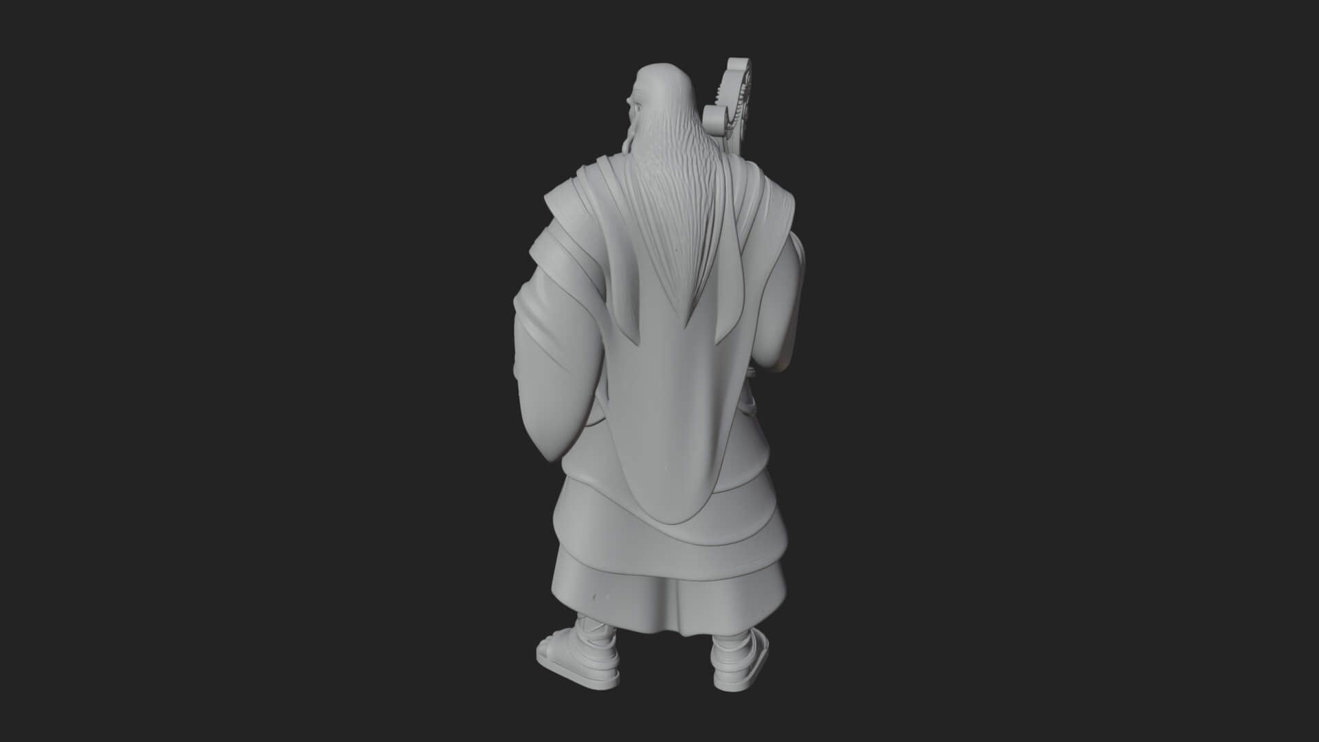 Odin with Spear Statue Design 11 3D Print Model 3D Model
