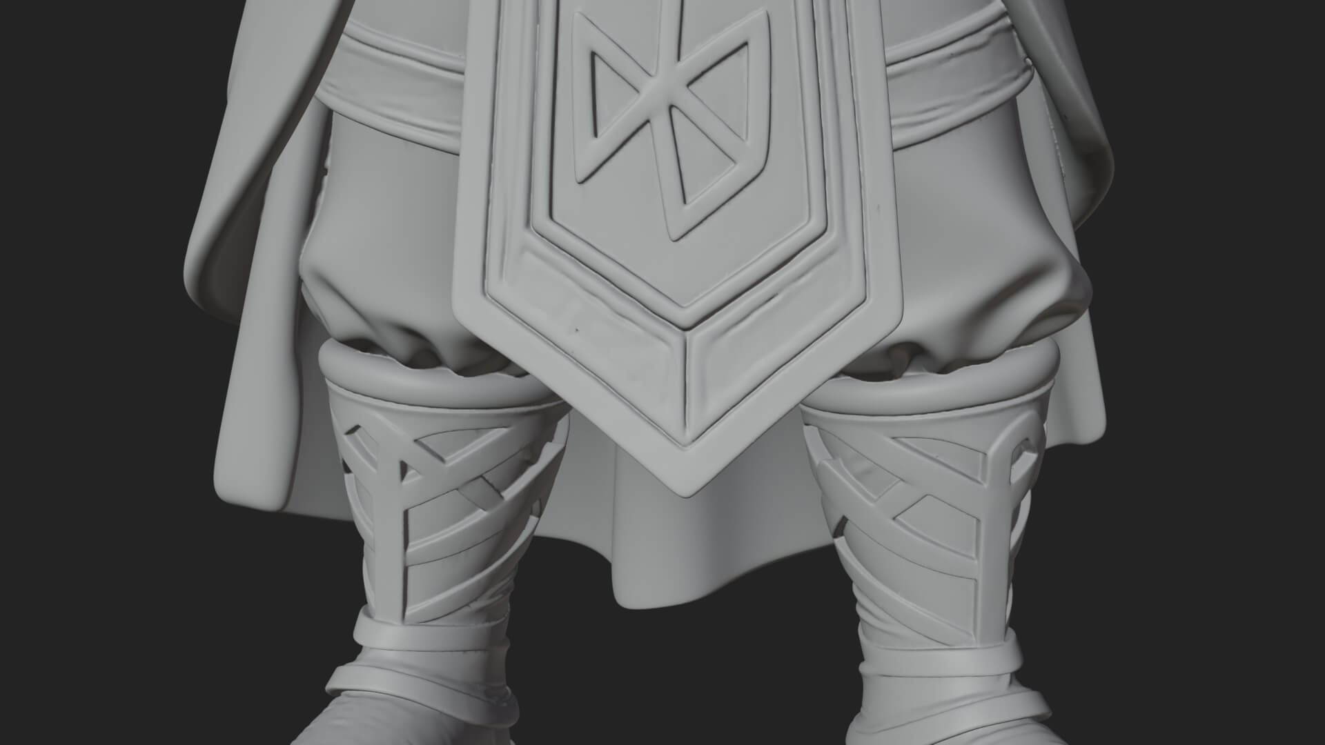 Odin with Spear Statue Design 11 3D Print Model 3D Model