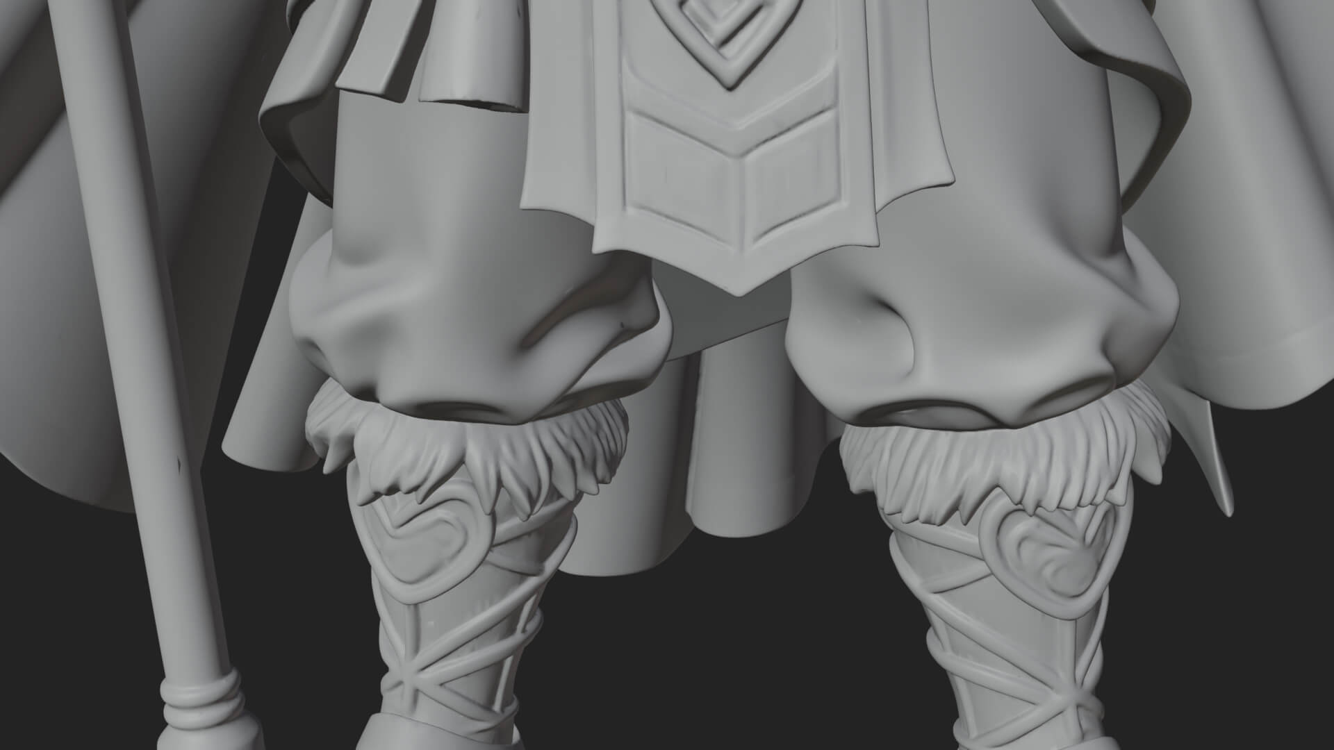 Odin with Spear Statue Design 13 3D Print Model 3D Model