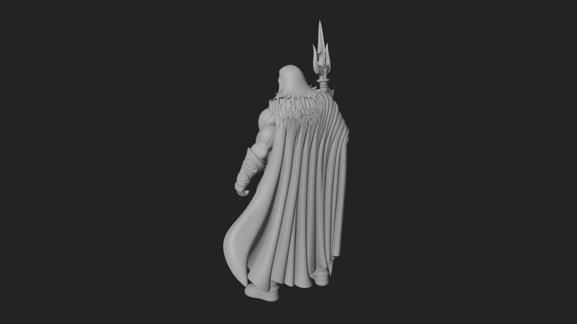 Odin with Spear Statue Design 15 3D Print Model 3D Model