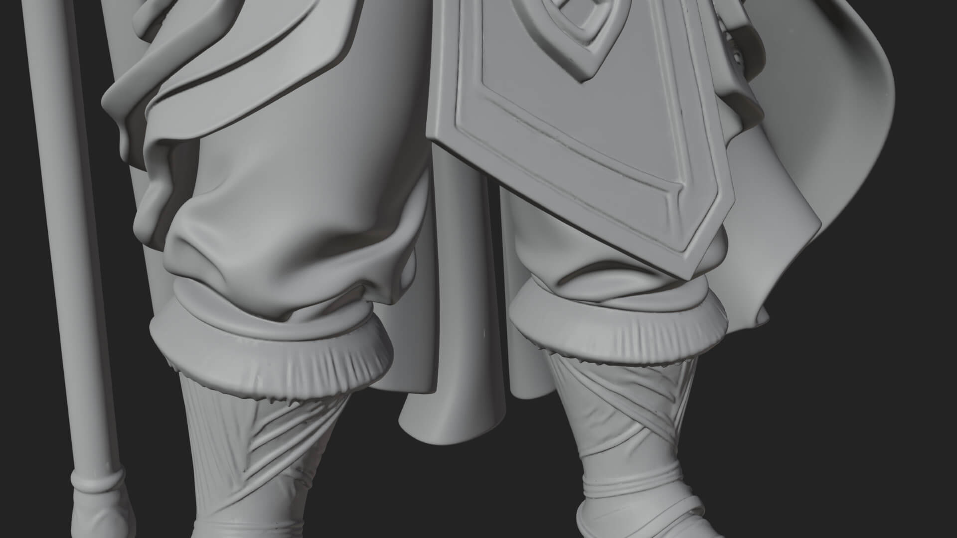 Odin with Spear Statue Design 15 3D Print Model 3D Model