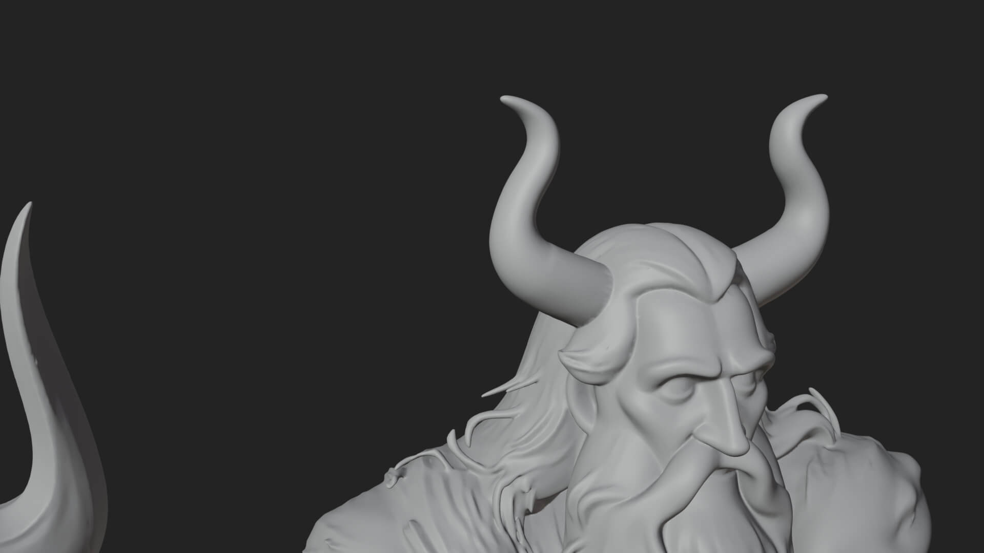 Odin with Spear Statue Design 17 3D Print Model 3D Model
