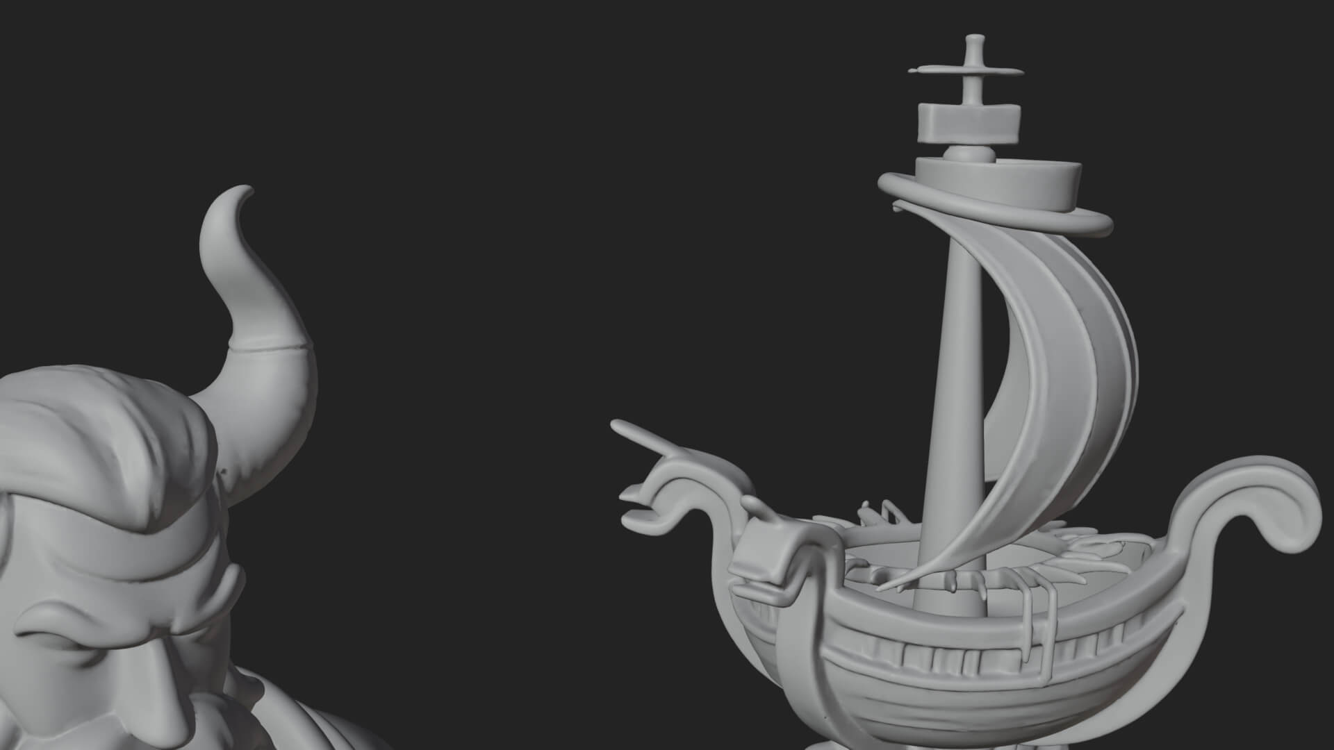 Odin with Spear Statue Design 8 3D Print Model 3D Model