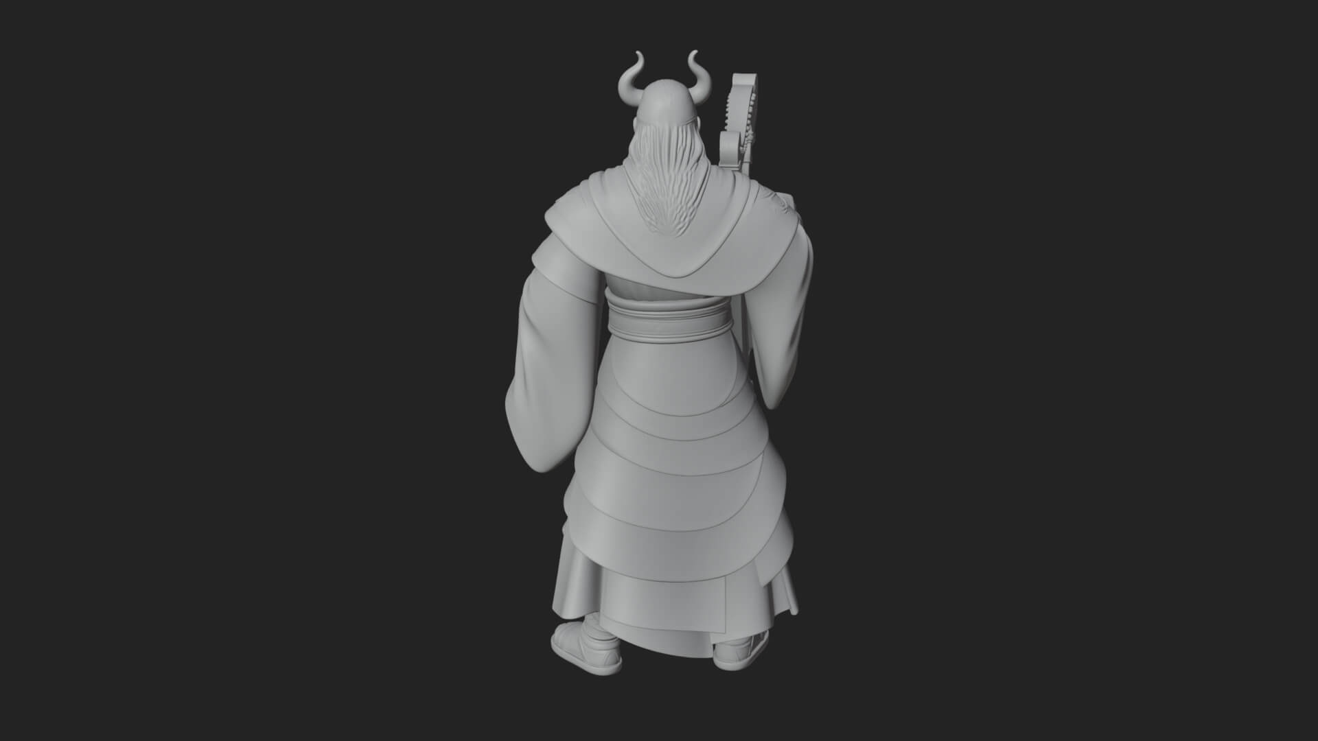 Odin with Spear Statue Design 9 3D Print Model 3D Model