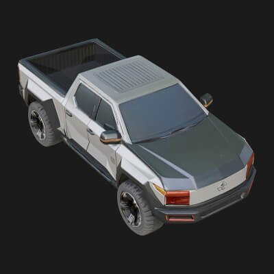 Off Road Pickup Truck Model Design 3 3D Print Model