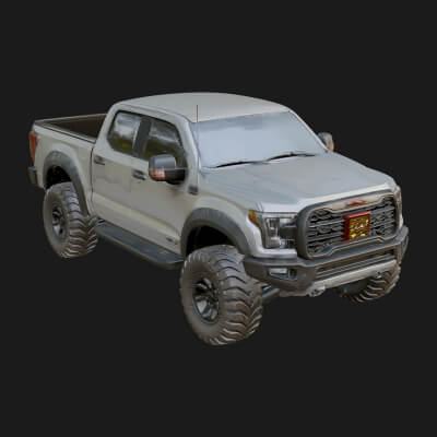 Off Road Pickup Truck Model Design 6 3D Print Model