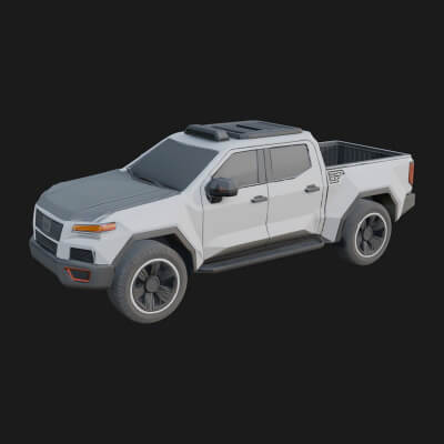 Off-Road Pickup Truck Model Design 7 3D Print Model