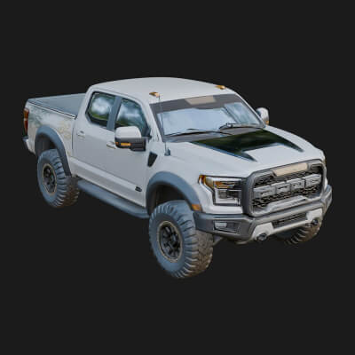 Off-Road Pickup Truck Model Design 8 3D Print Model