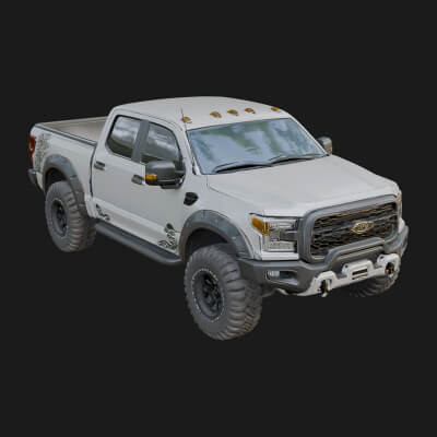 Off Road Pickup Truck Model Design 9 3D Print Model