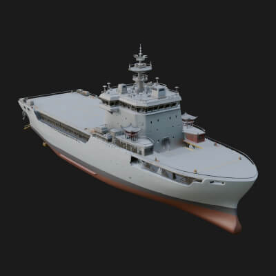 Offshore Supply Ship Model Design 1 3D Print Model