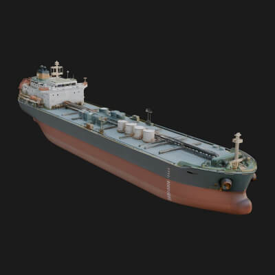 Oil Tanker Ship Model Design 2 3D Print Model