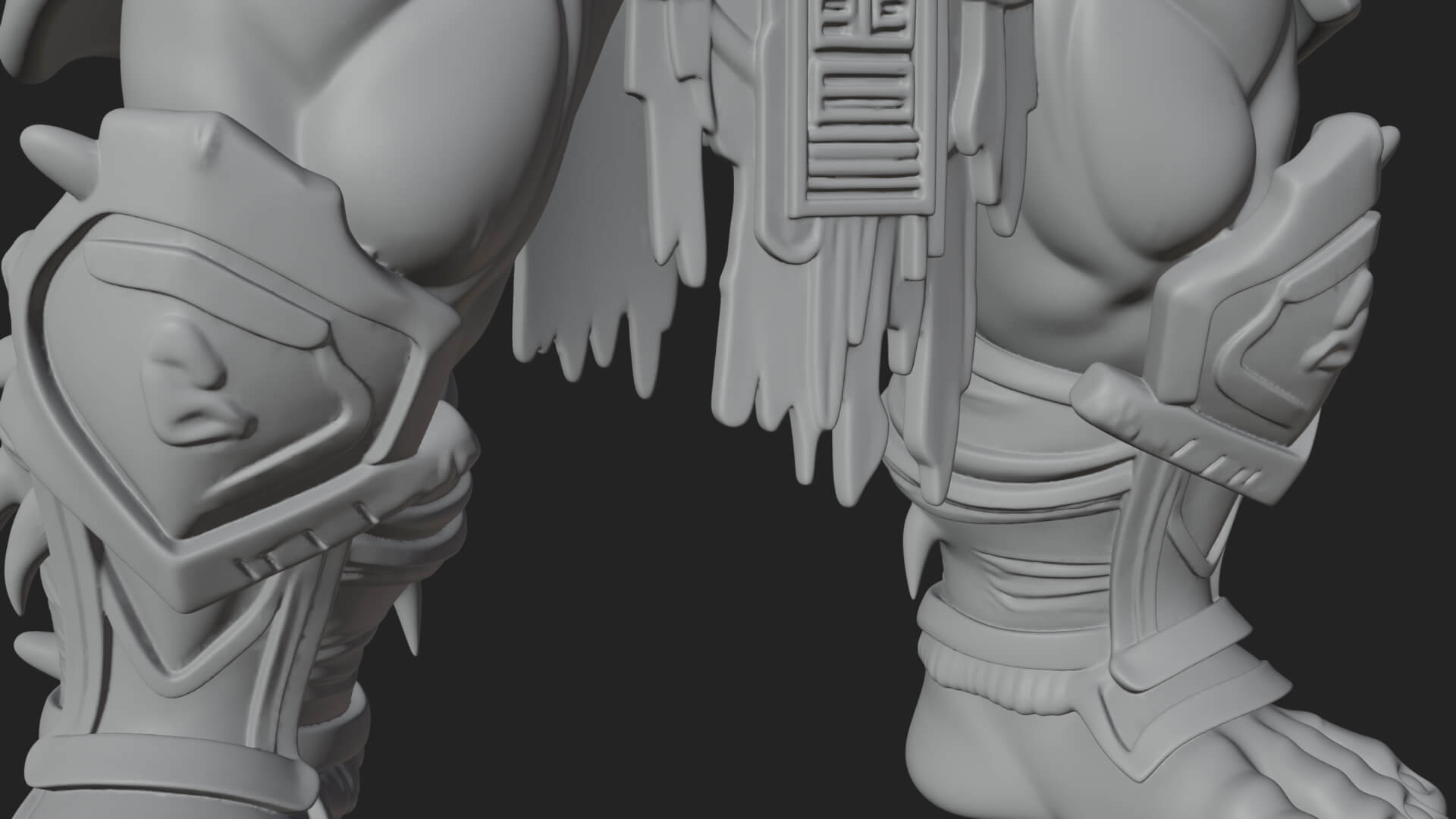 One-Eyed Ogre Brute Statue Design 1 3D Print Model 3D Model
