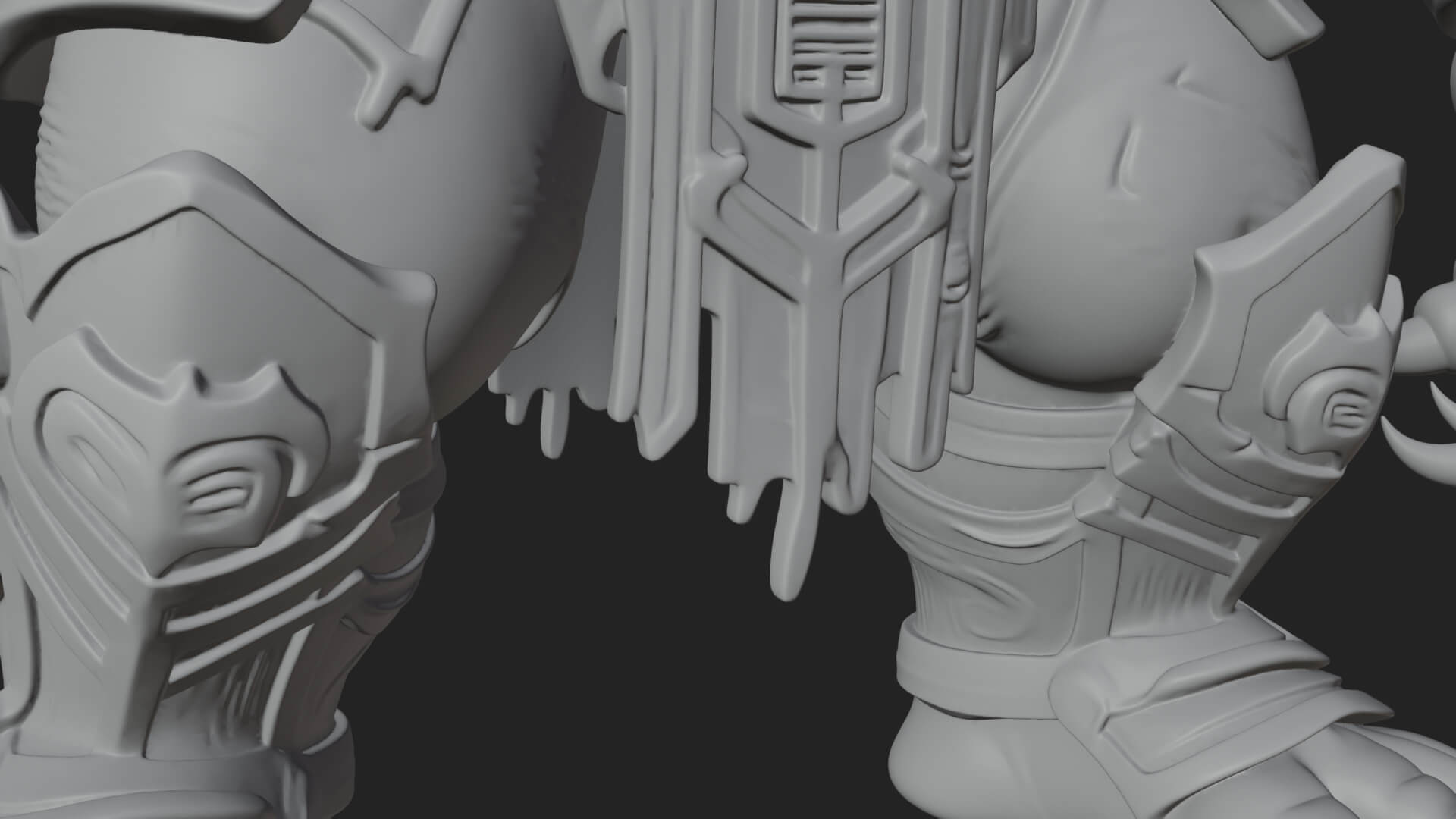 One-Eyed Ogre Brute Statue Design 3 3D Print Model 3D Model