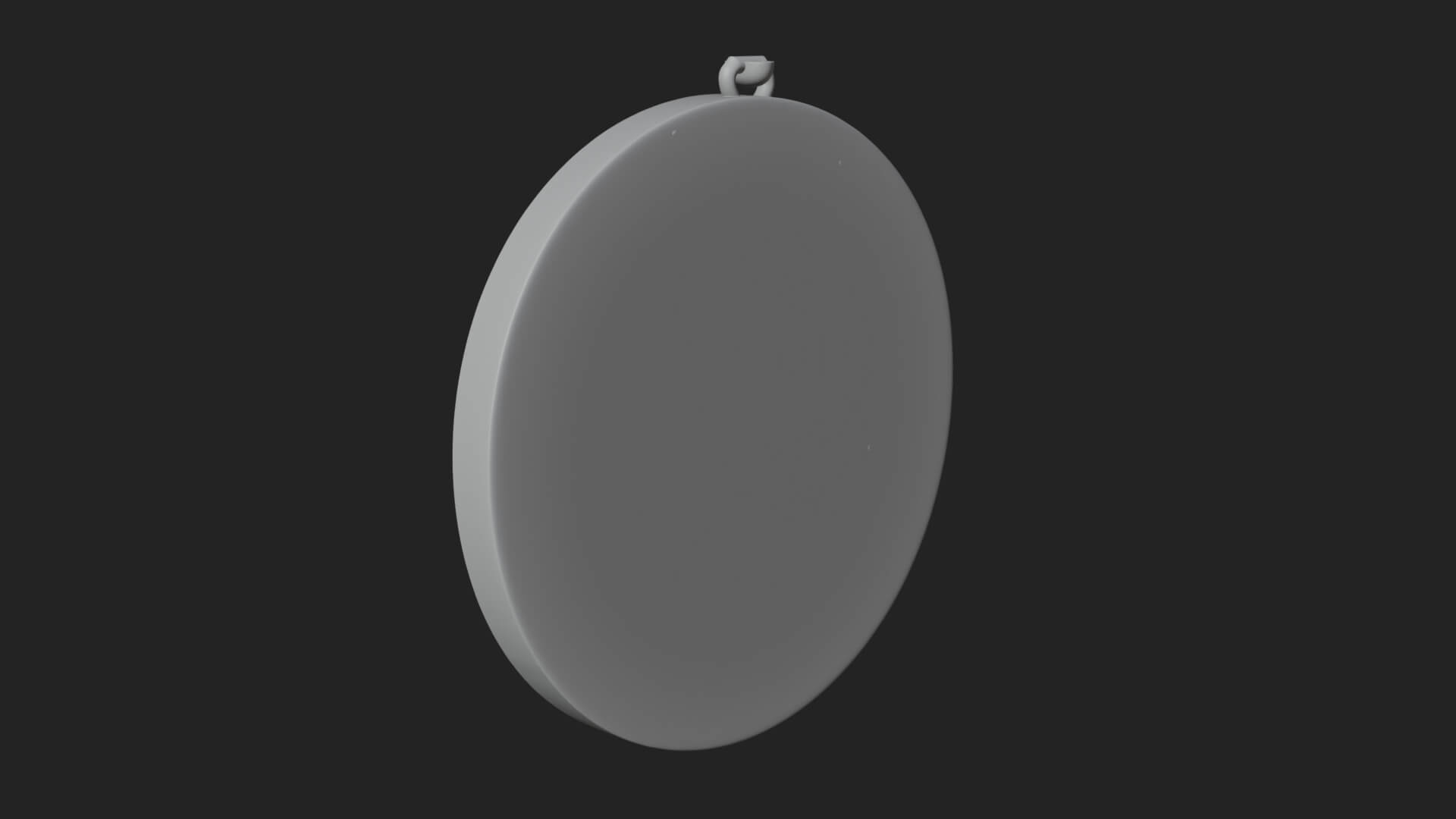 Oni Demon Face Oval Plaque Design 1 3D Print Model 3D Model