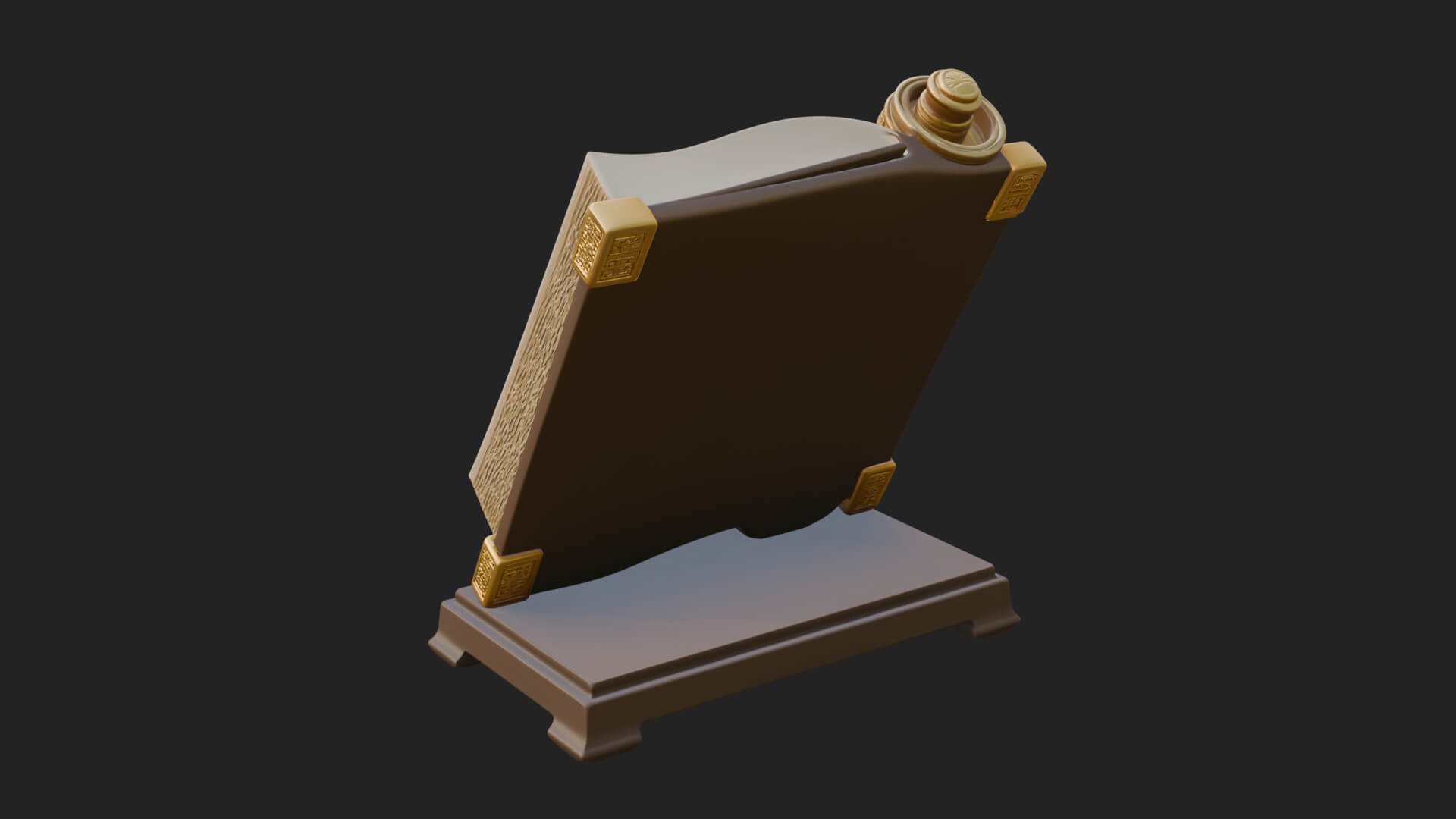 Open Scripture Book Model Design 1 3D Print Model 3D Model
