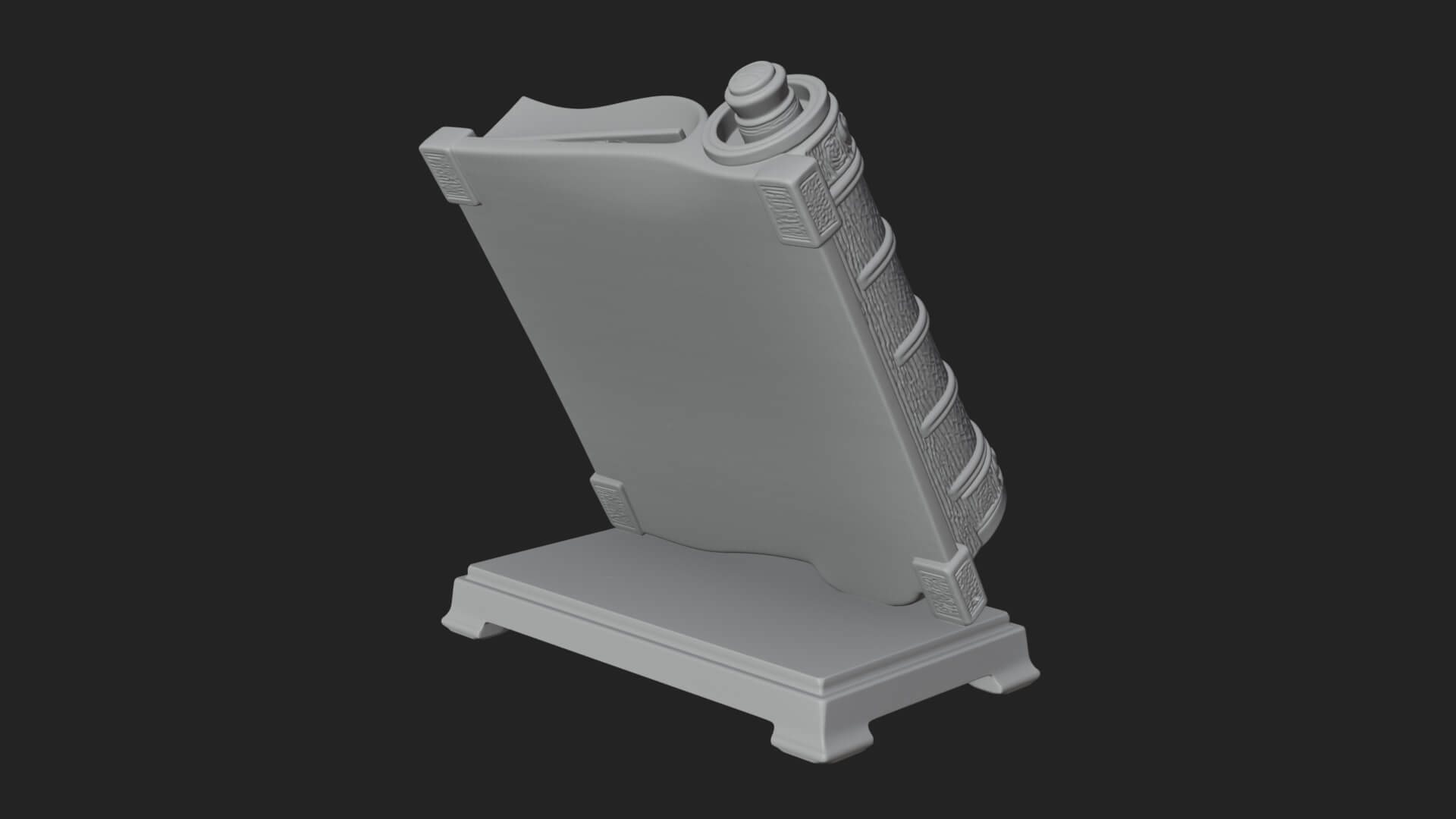 Open Scripture Book Model Design 1 3D Print Model 3D Model