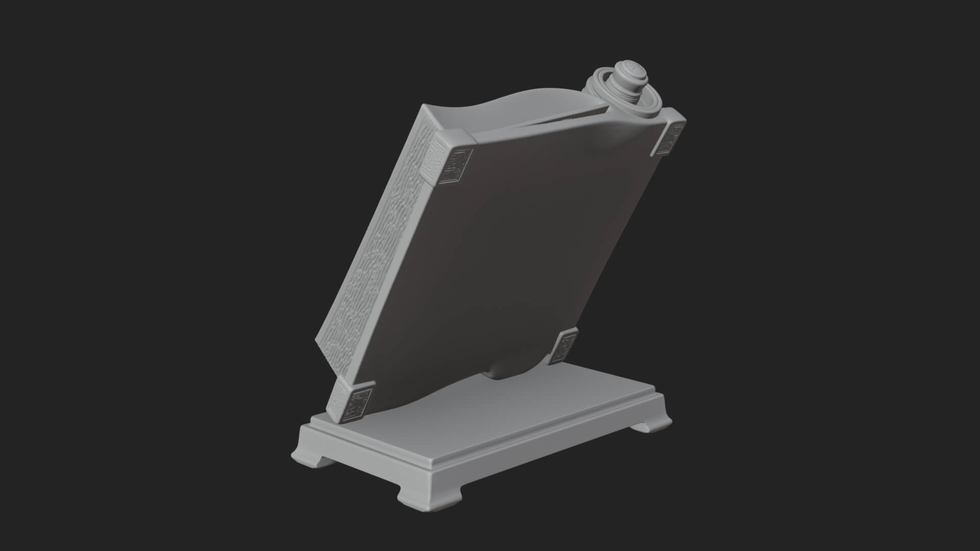 Open Scripture Book Model Design 1 3D Print Model 3D Model