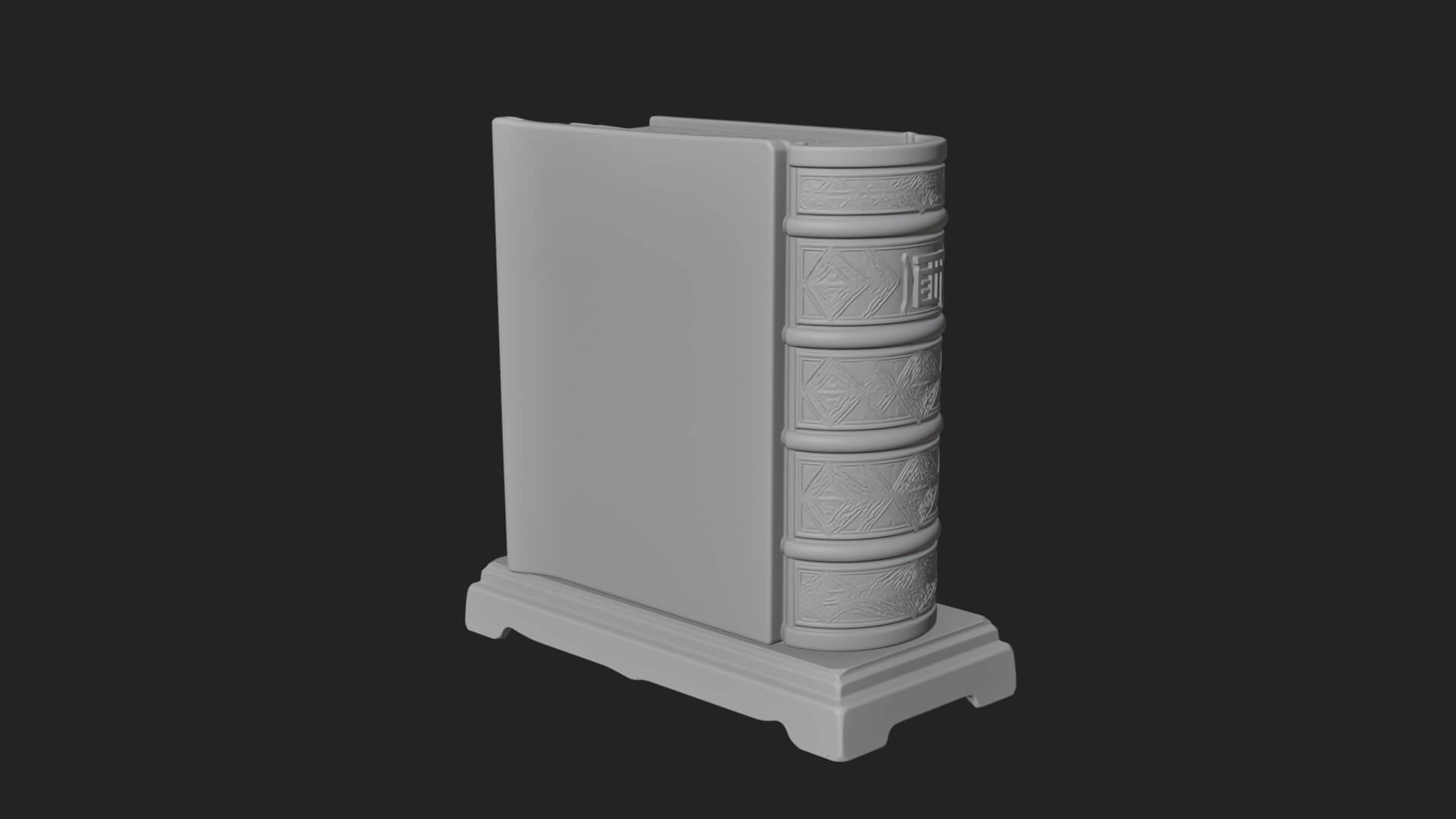 Open Scripture Book Model Design 2 3D Print Model 3D Model