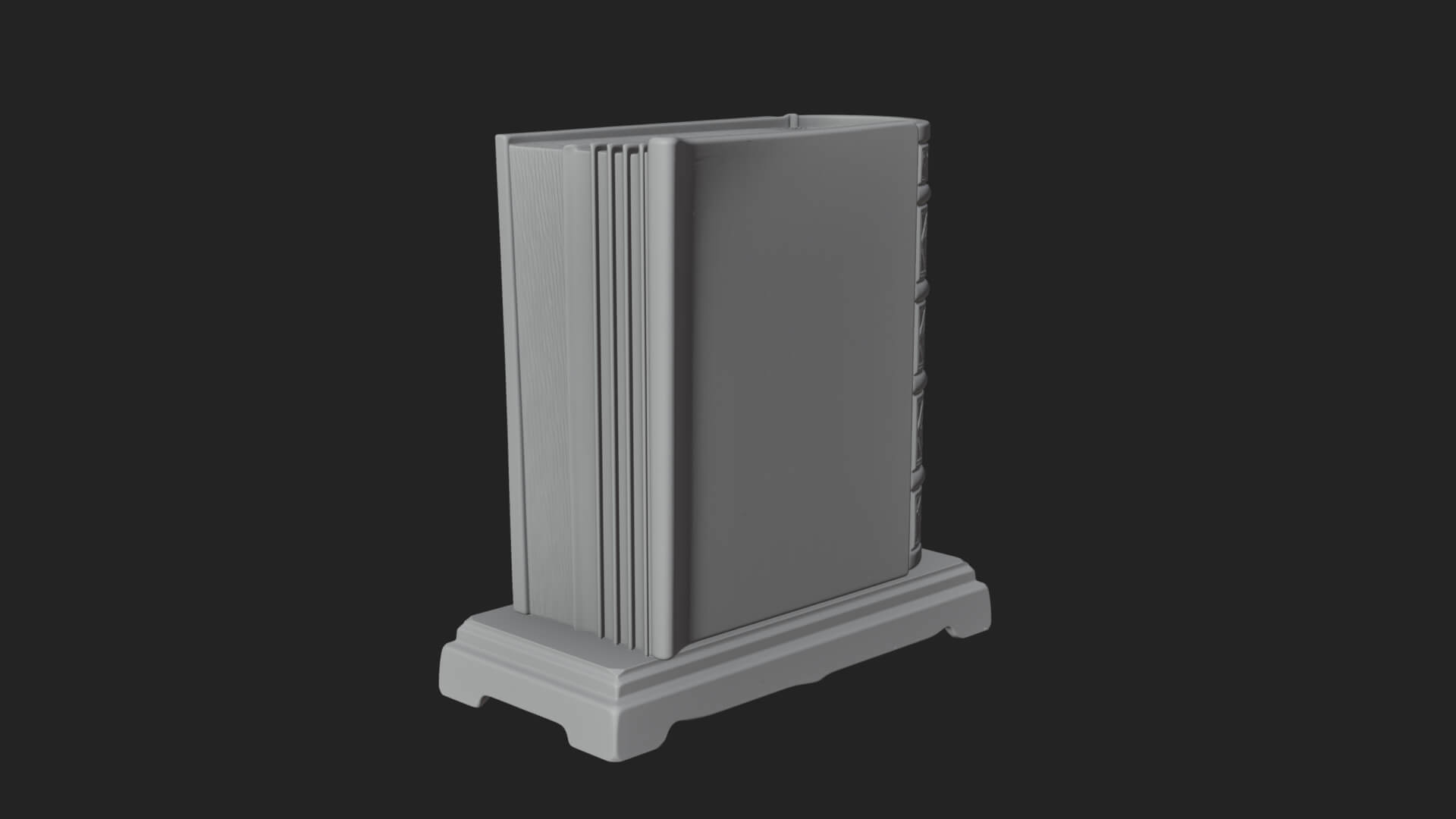 Open Scripture Book Model Design 2 3D Print Model 3D Model