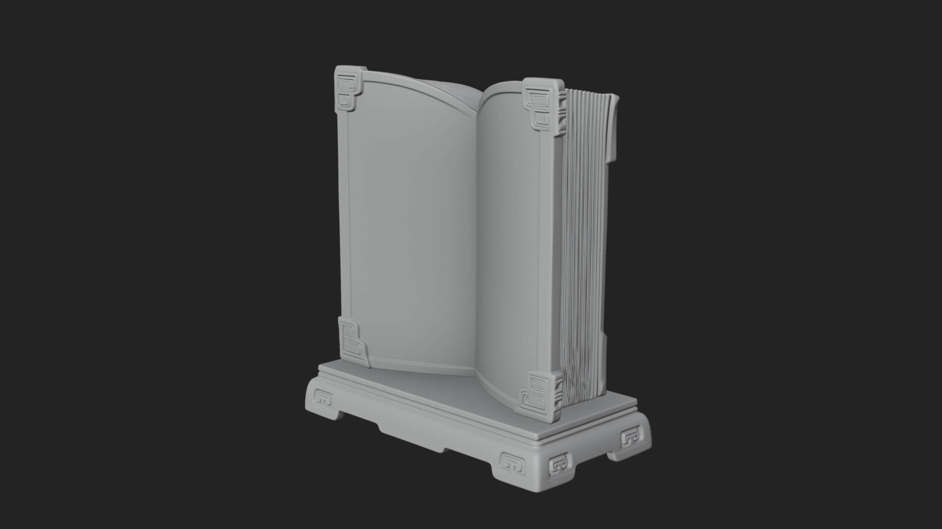 Open Scripture Book Model Design 3 3D Print Model 3D Model