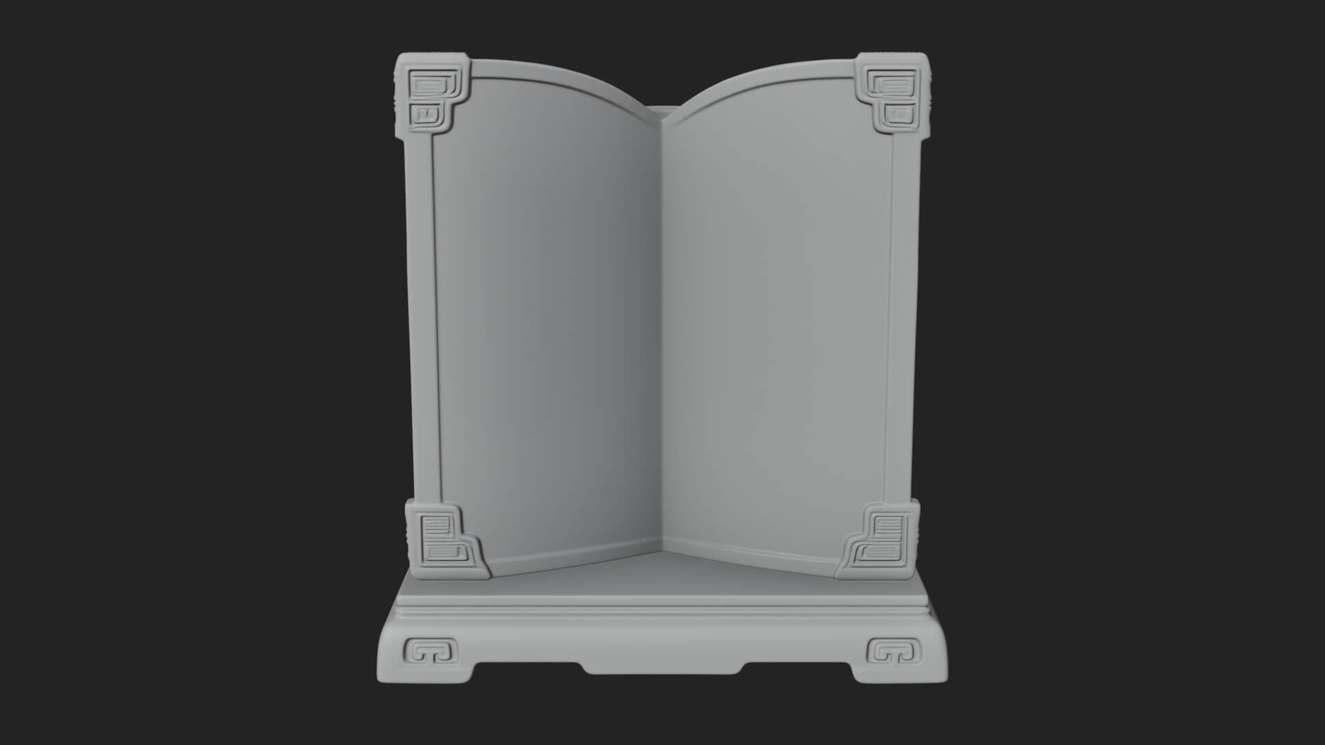 Open Scripture Book Model Design 3 3D Print Model 3D Model