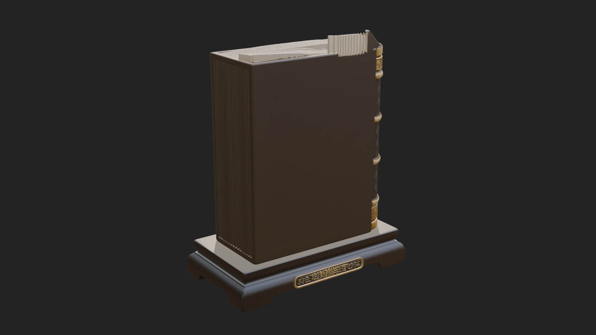 Open Scripture Book Model Design 4 3D Print Model 3D Model