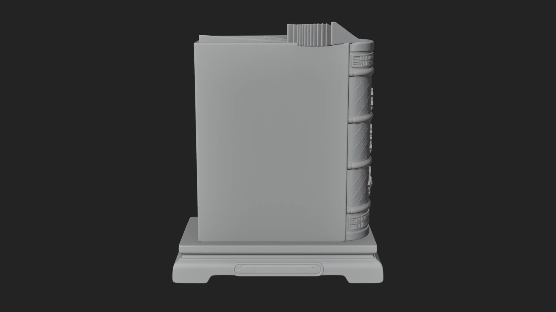 Open Scripture Book Model Design 4 3D Print Model 3D Model