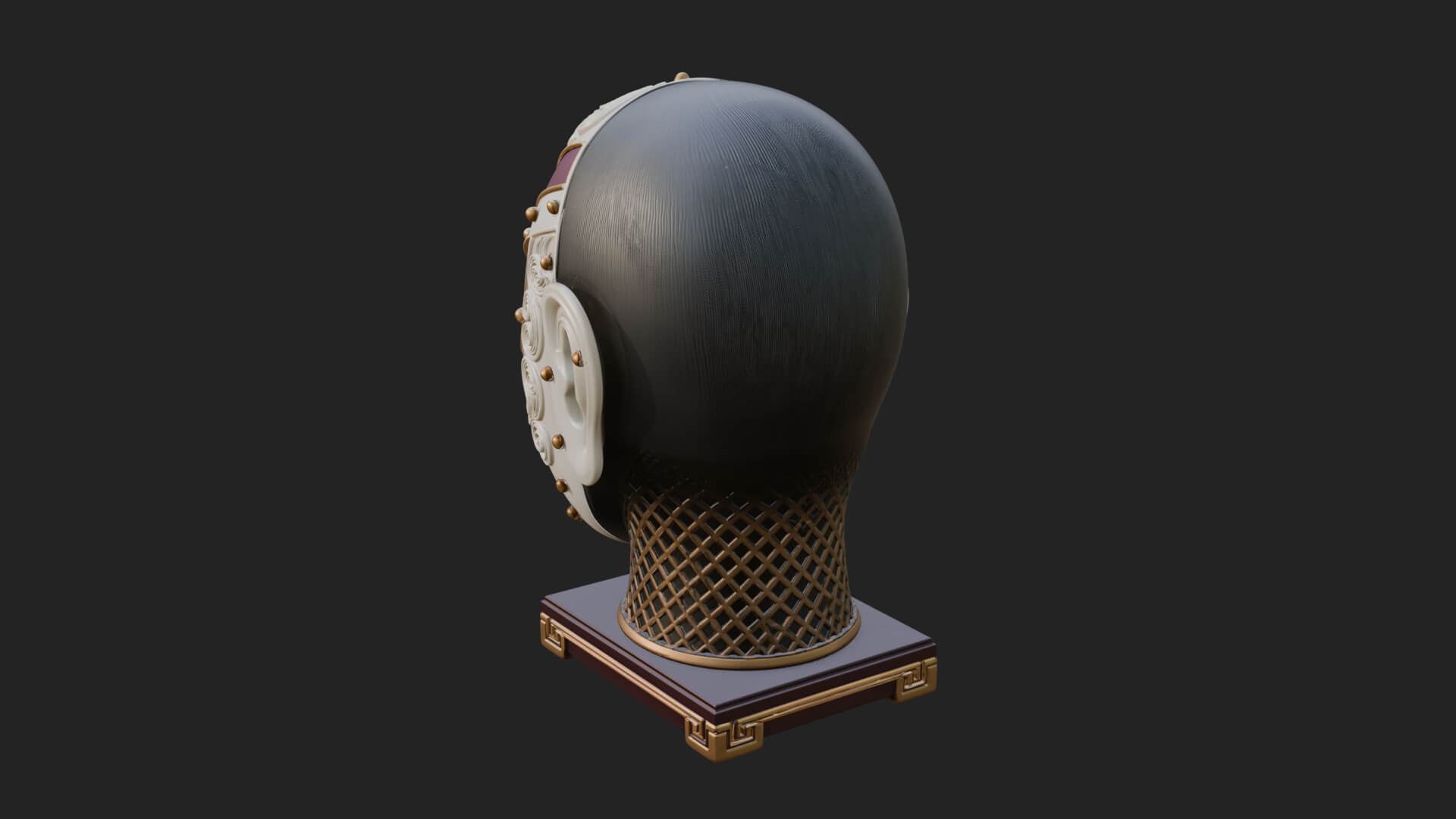 Opera Face Mask Statue Design 1 3D Print Model 3D Model