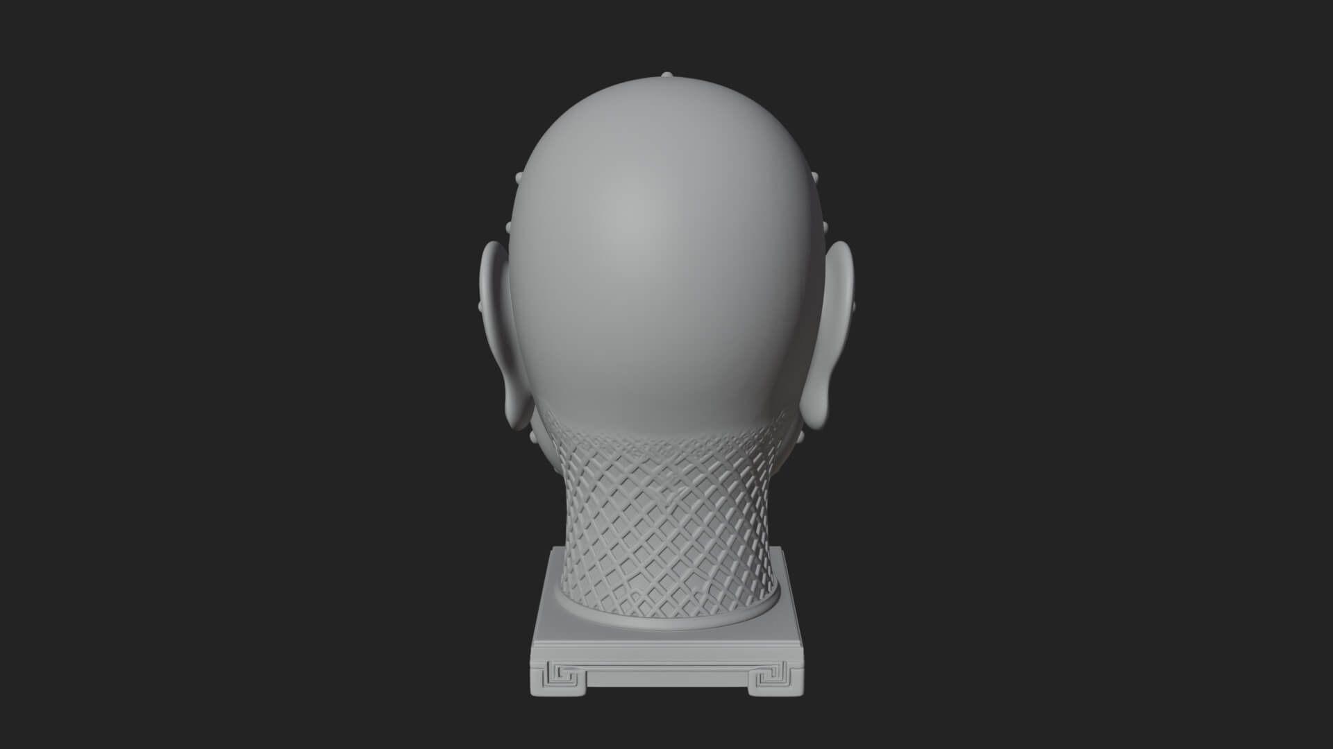 Opera Face Mask Statue Design 1 3D Print Model 3D Model