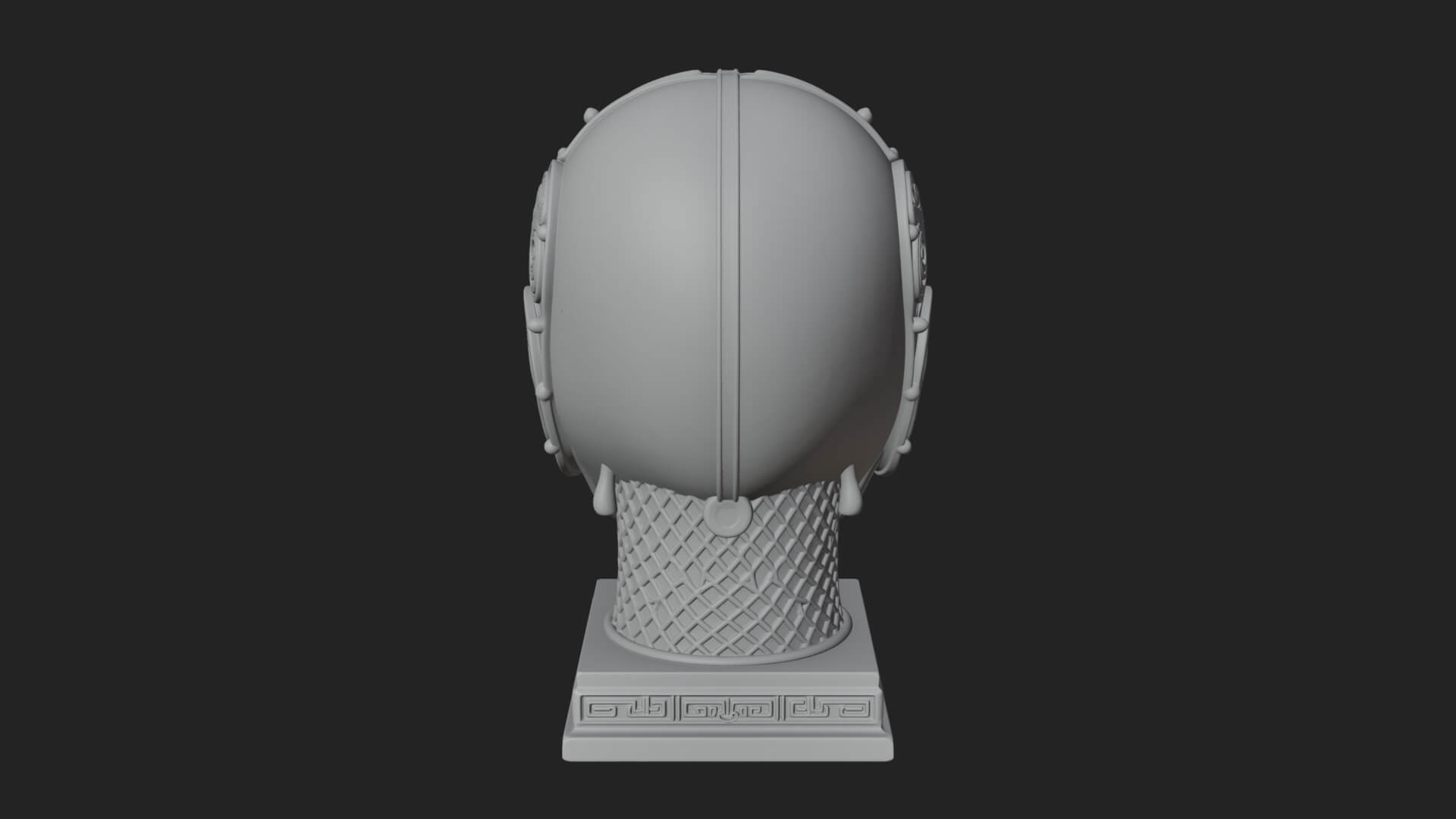 Opera Face Mask Statue Design 3 3D Print Model 3D Model