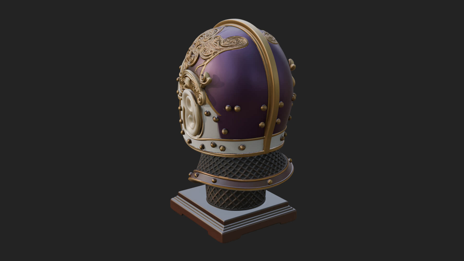 Opera Face Mask Statue Design 4 3D Print Model 3D Model