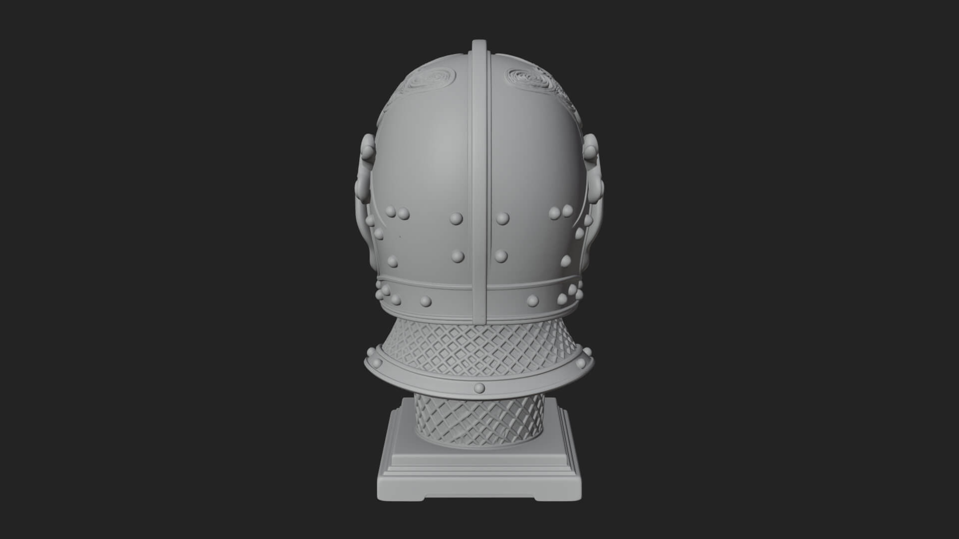 Opera Face Mask Statue Design 4 3D Print Model 3D Model