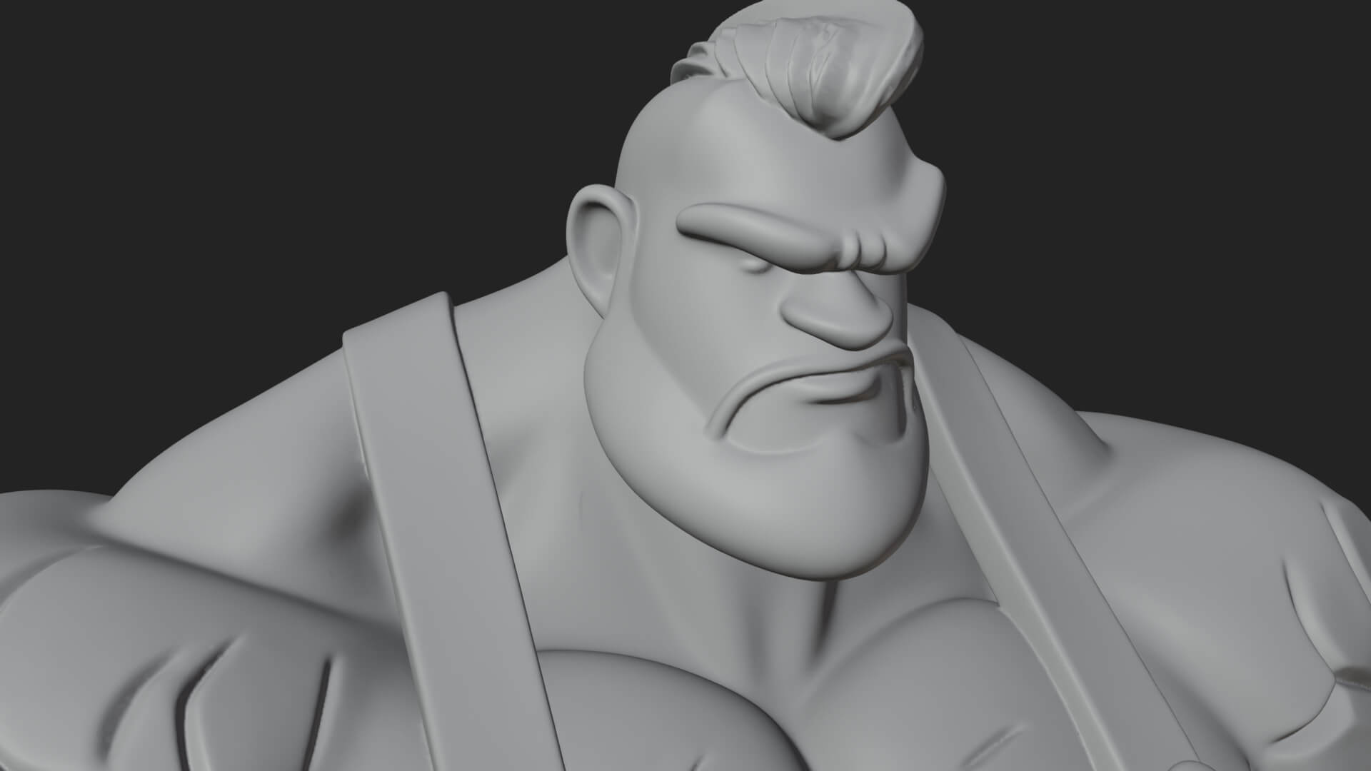 Orc Blacksmith Statue Design 1 3D Print Model 3D Model