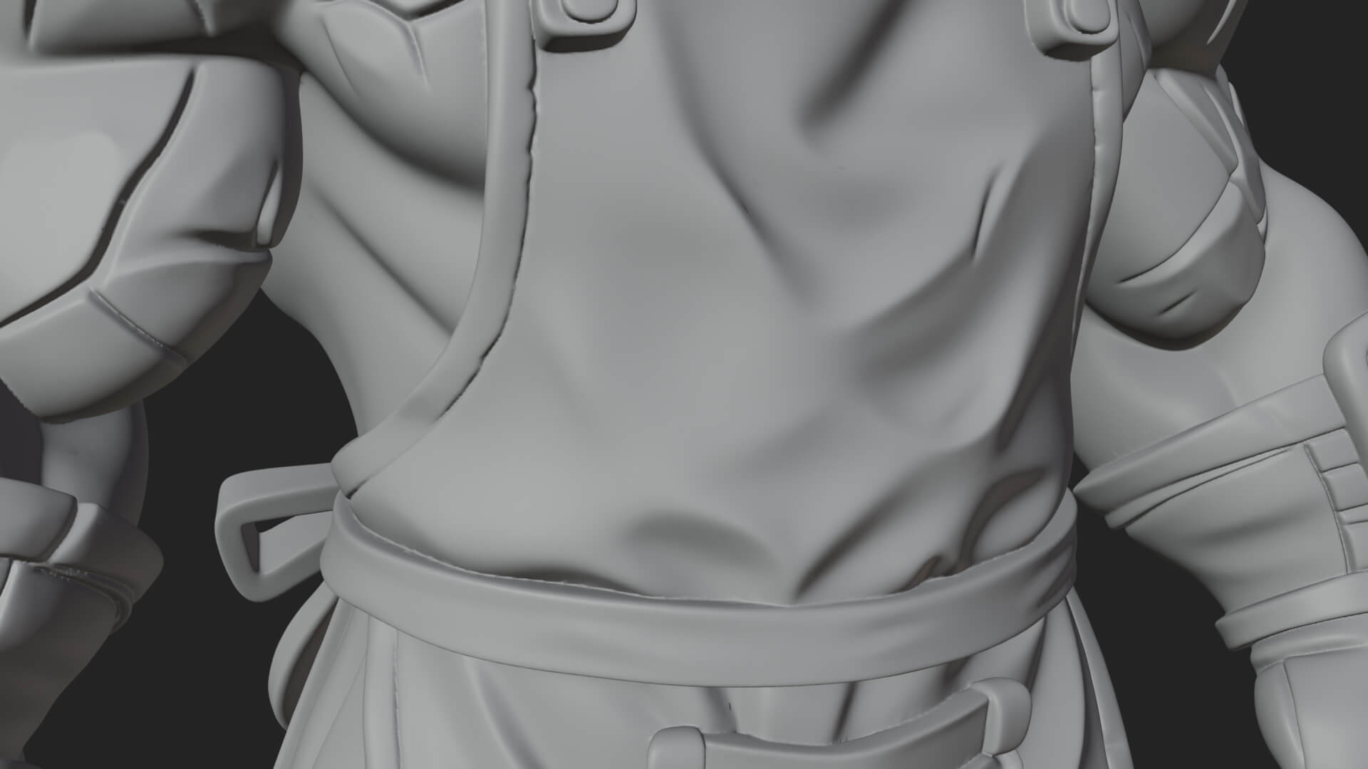 Orc Blacksmith Statue Design 1 3D Print Model 3D Model