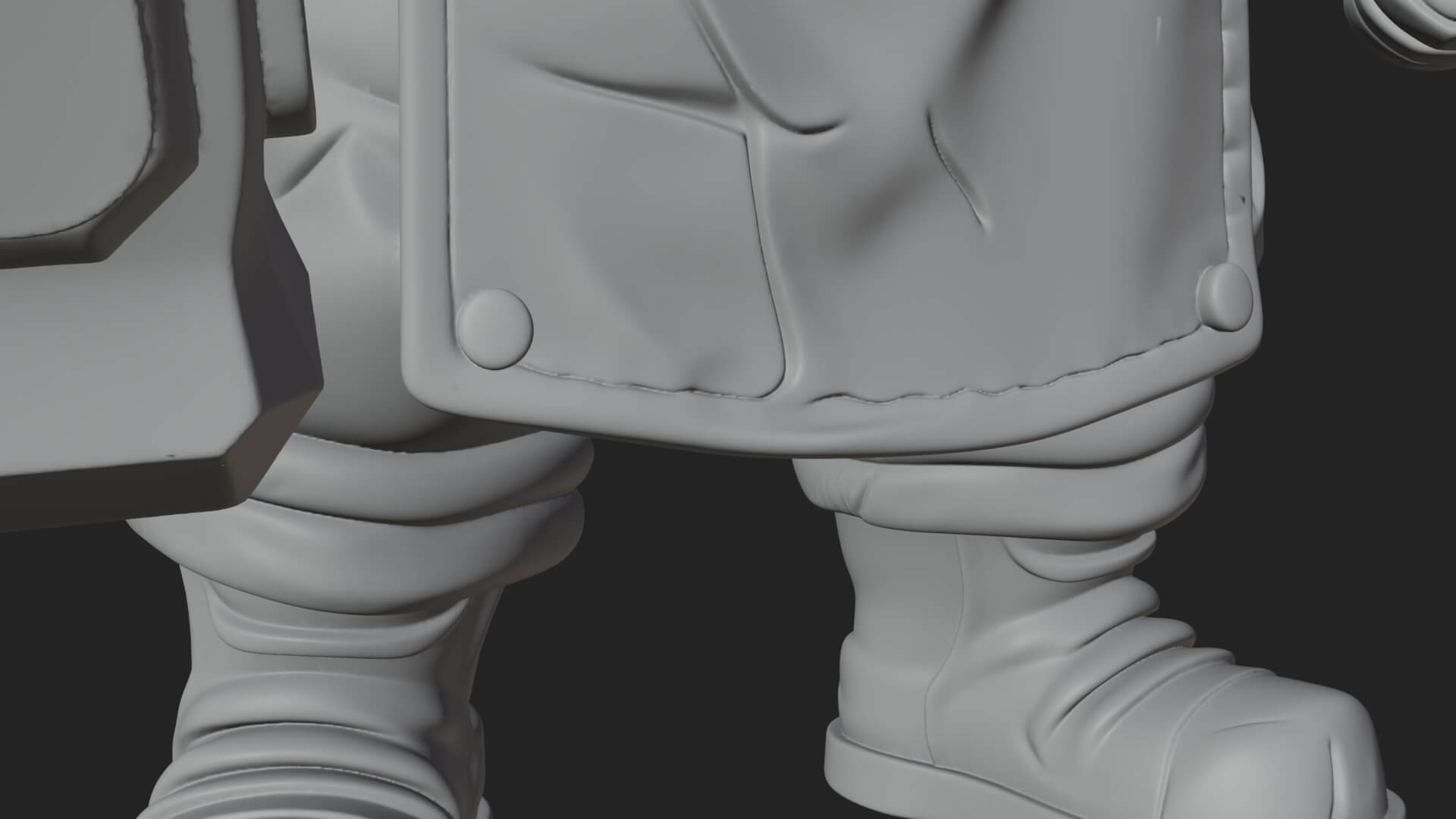 Orc Blacksmith Statue Design 1 3D Print Model 3D Model