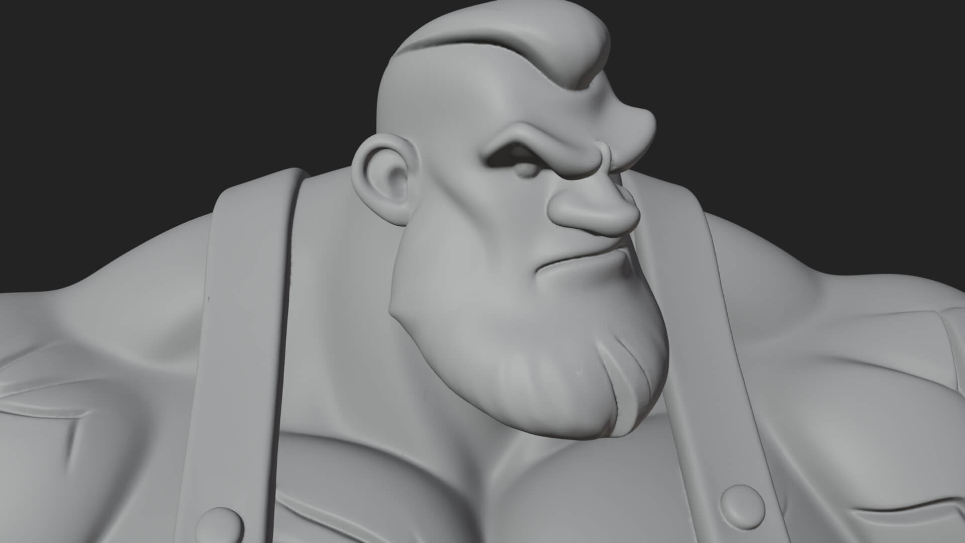 Orc Blacksmith Statue Design 2 3D Print Model 3D Model