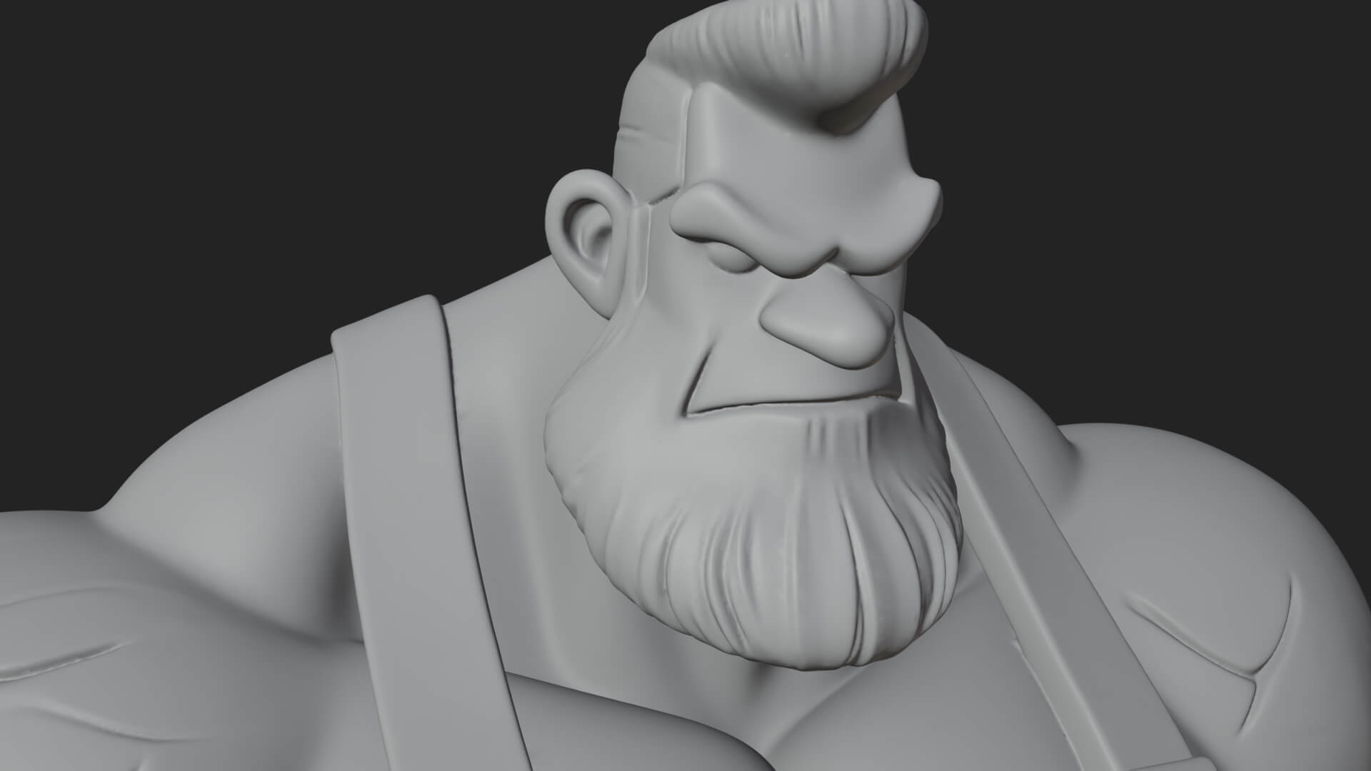 Orc Blacksmith Statue Design 3 3D Print Model 3D Model