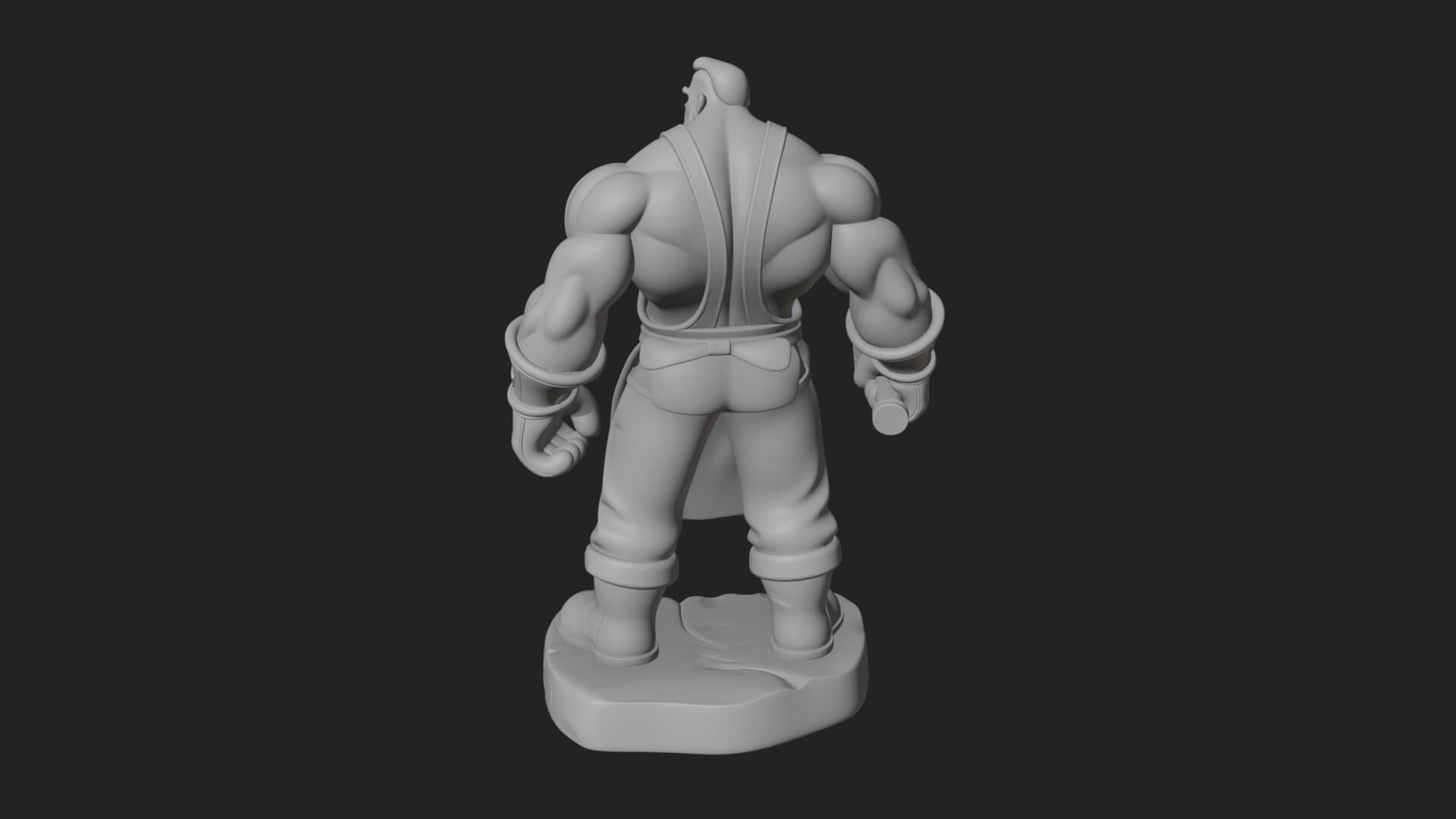 Orc Blacksmith Statue Design 4 3D Print Model 3D Model
