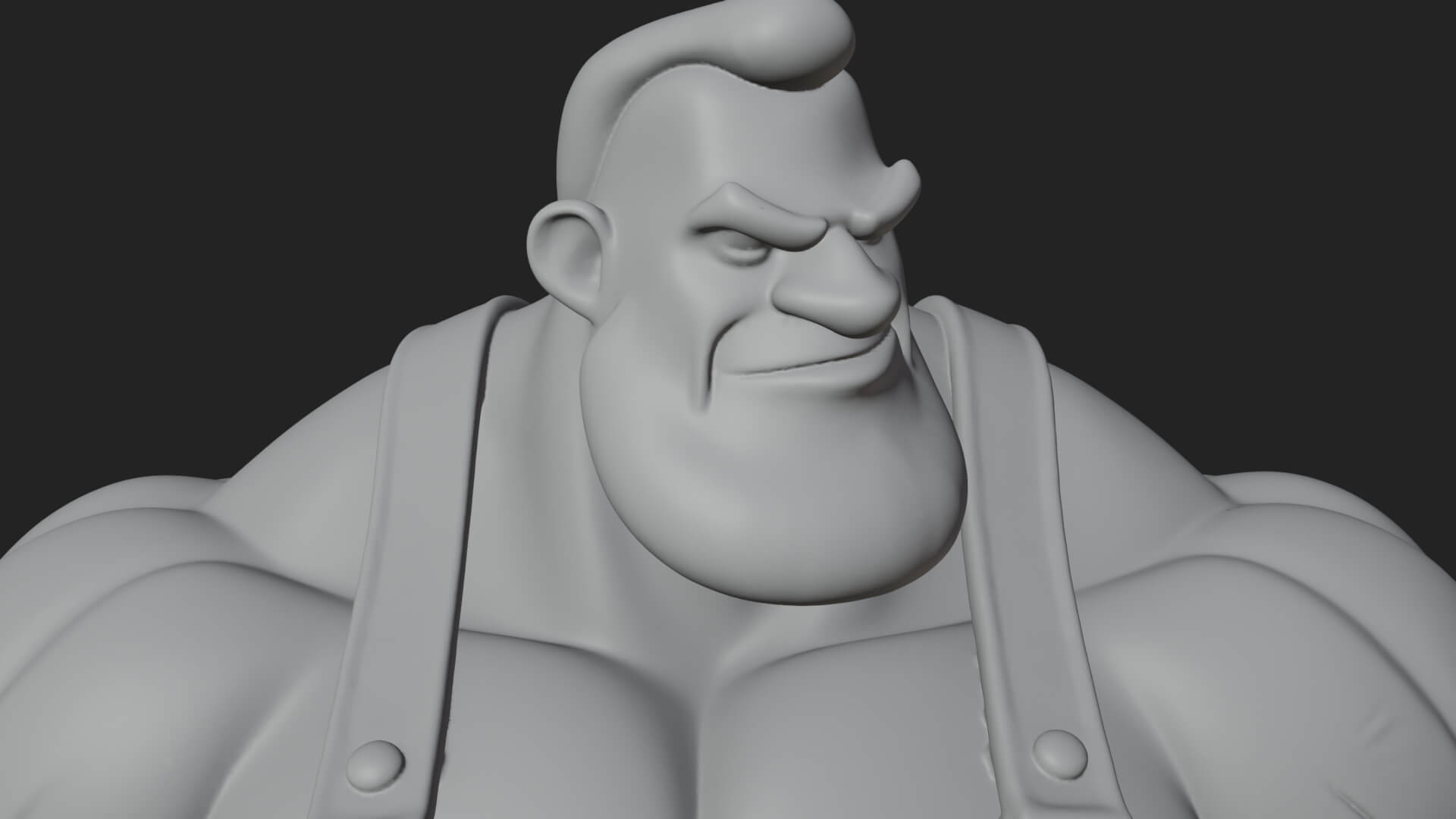 Orc Blacksmith Statue Design 4 3D Print Model 3D Model