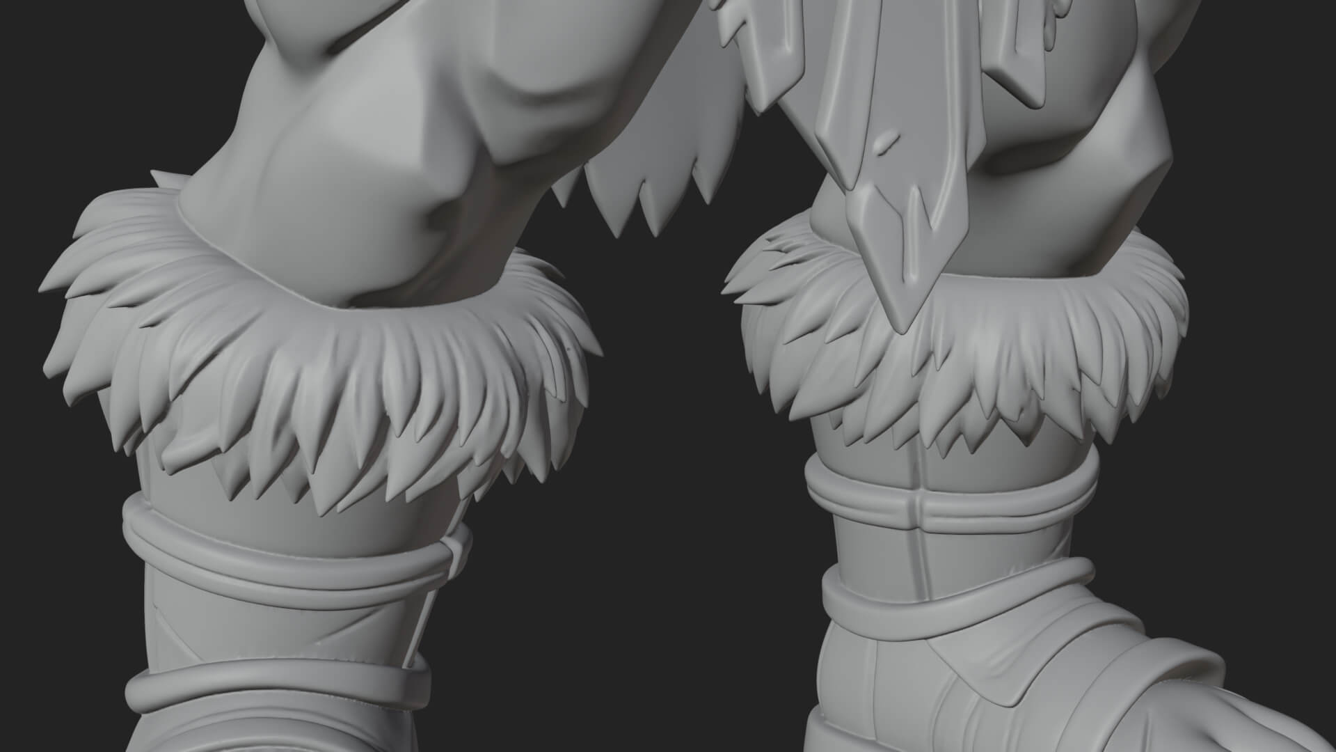 Orc Warrior Statue Design 2 3D Print Model 3D Model