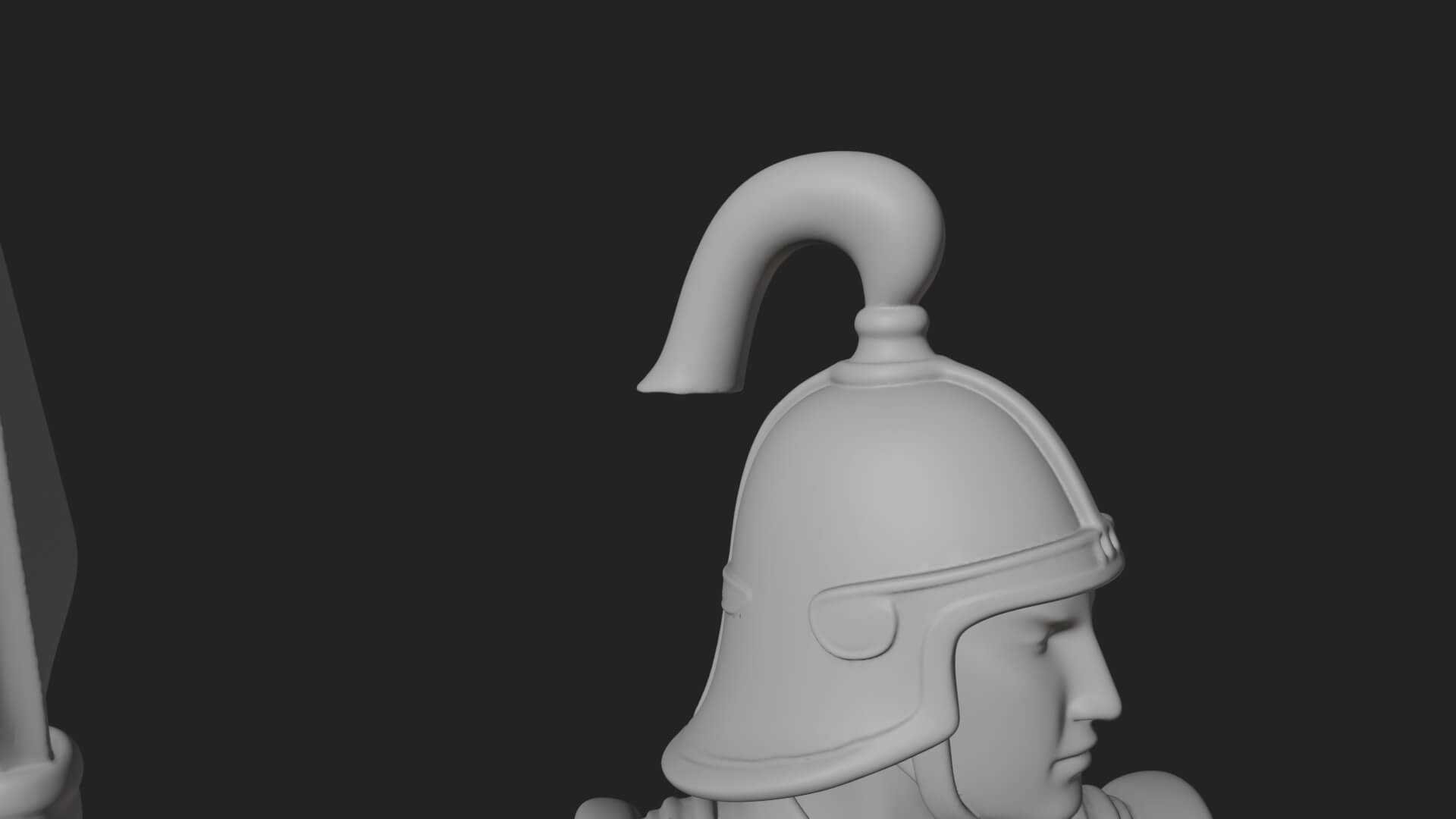 Oriental Armored Guard Statue Design 1 3D Print Model 3D Model
