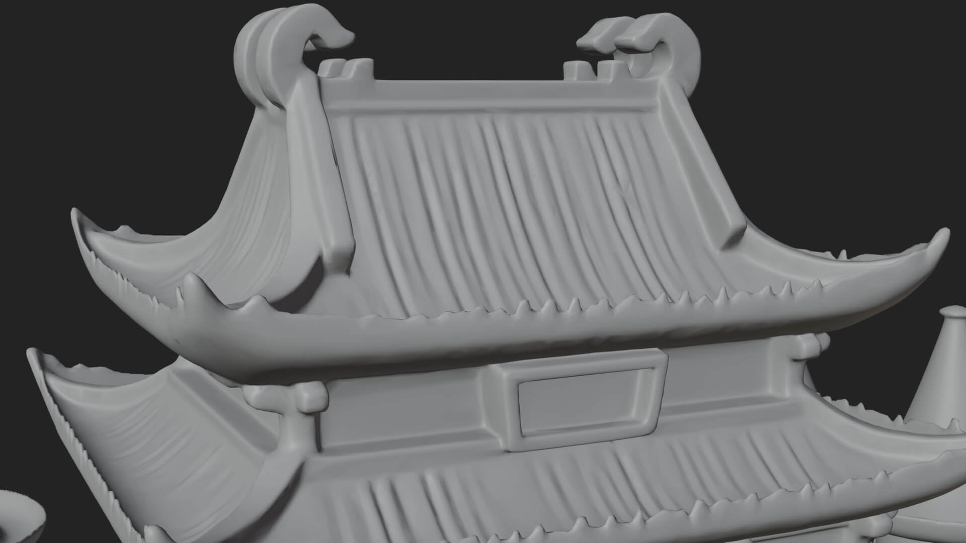 Oriental Fortress Castle Design 3 3D Print Model 3D Model